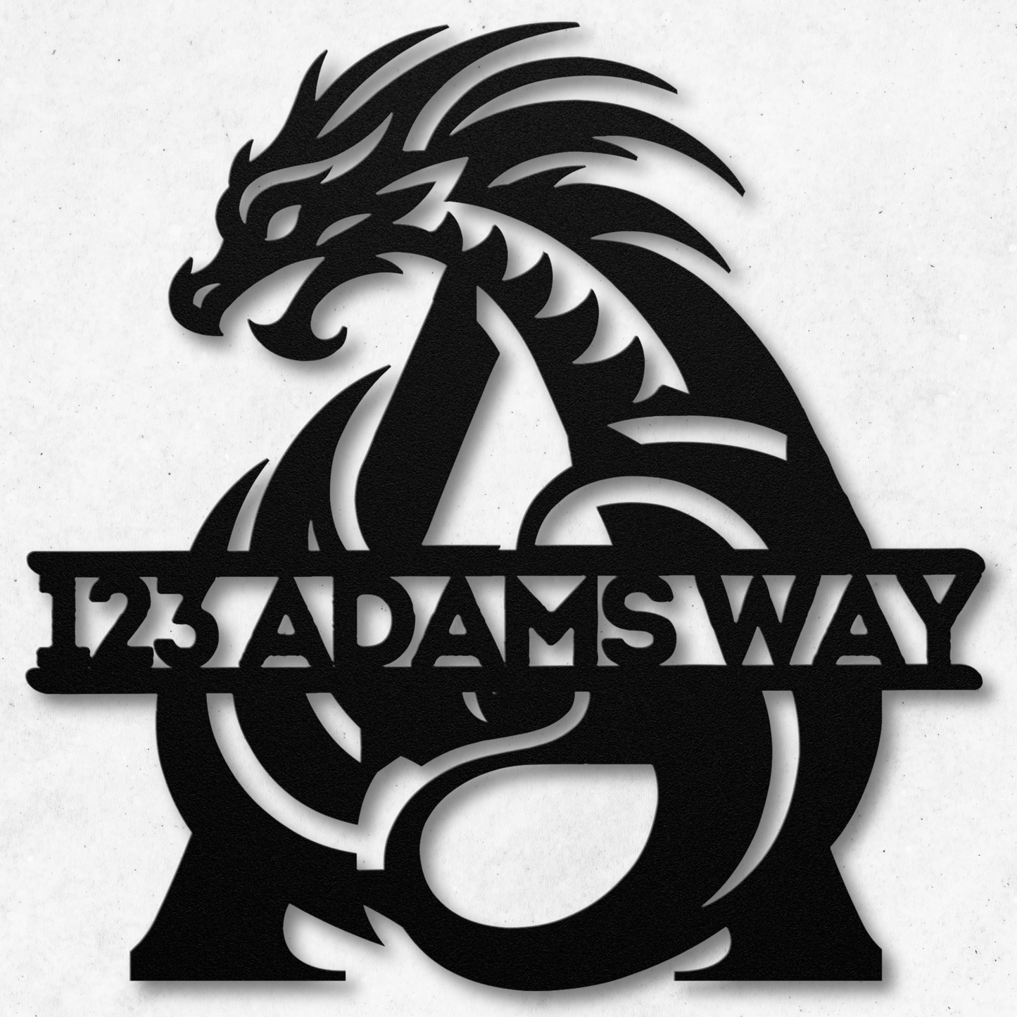 Custom Dragon Letter A Metal Sign: A Touch of Mythical Charm