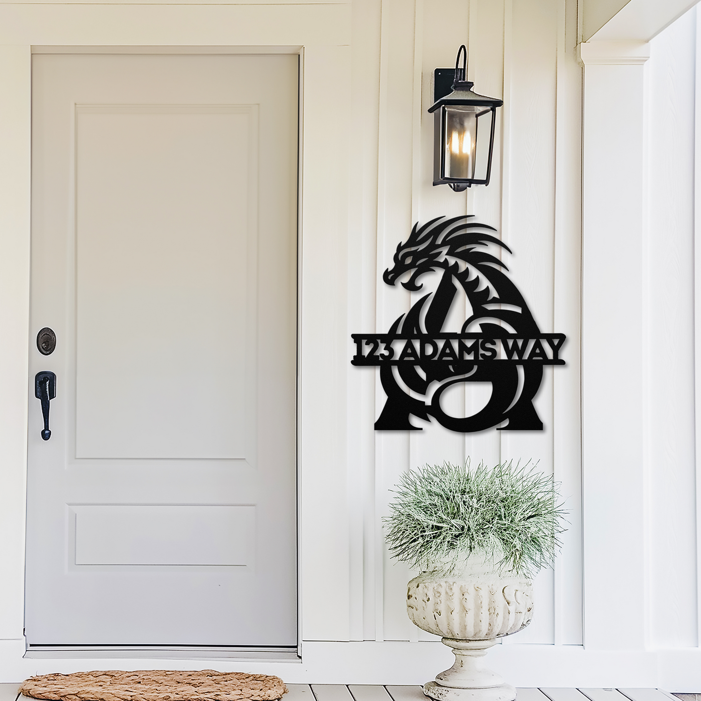 Custom Dragon Letter A Metal Sign: A Touch of Mythical Charm