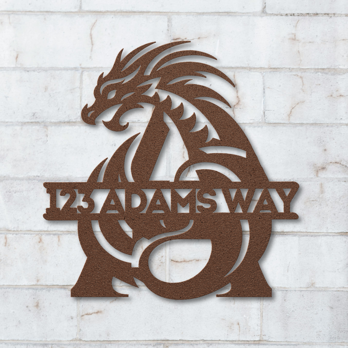 Custom Dragon Letter A Metal Sign: A Touch of Mythical Charm