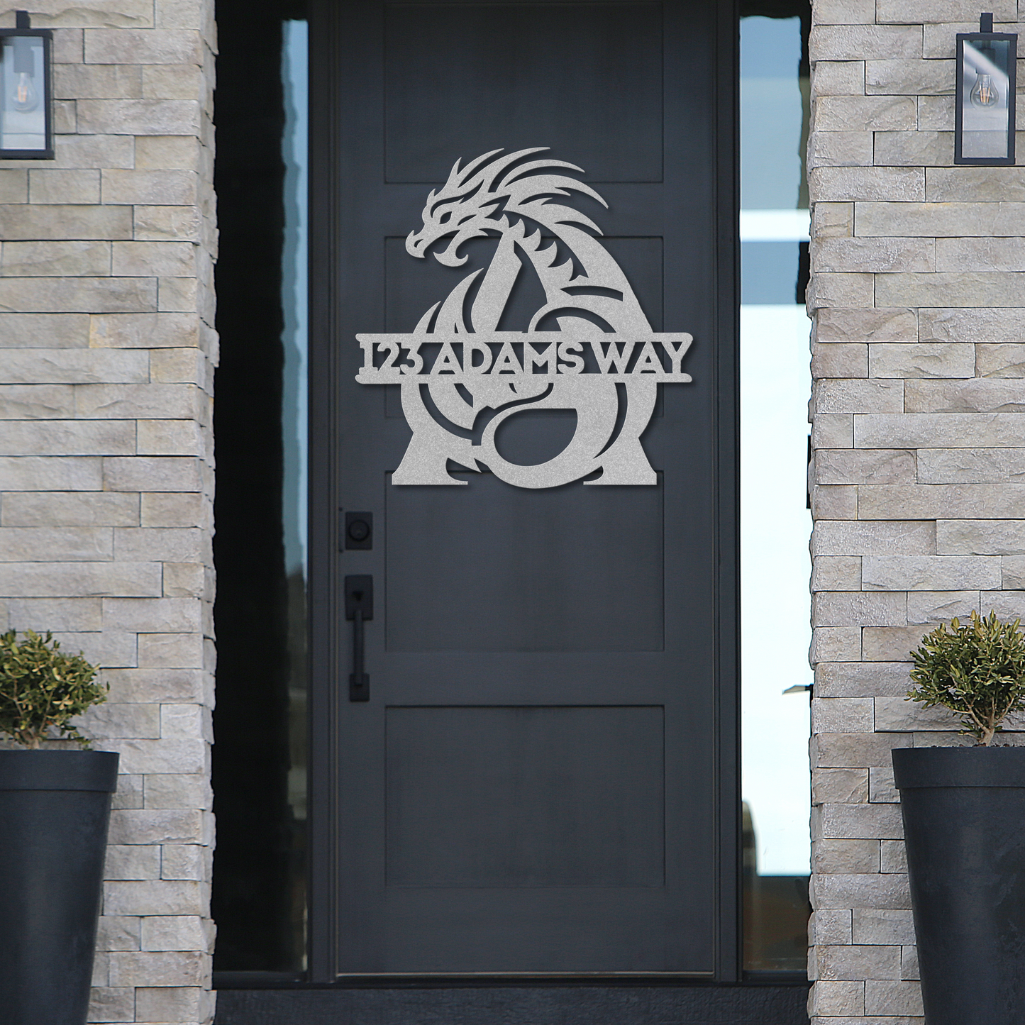 Custom Dragon Letter A Metal Sign: A Touch of Mythical Charm