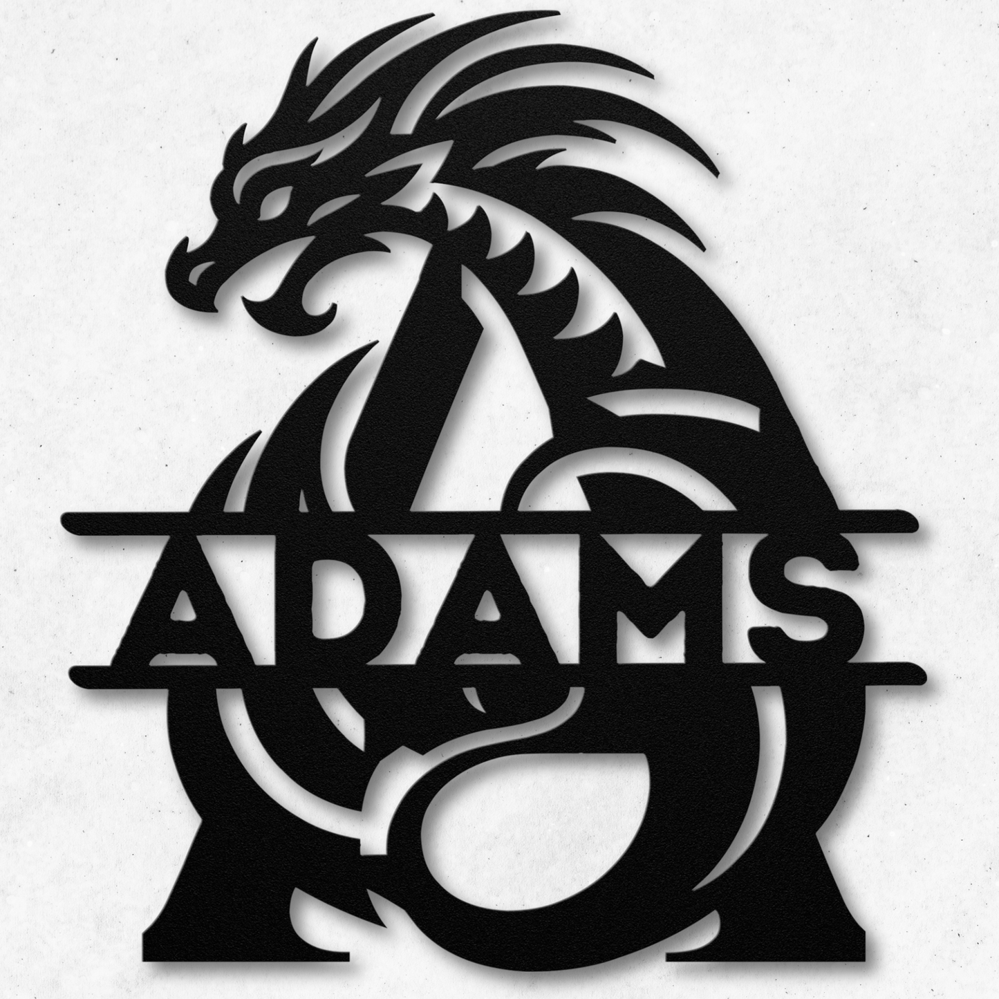 Custom Dragon Letter A Metal Sign: A Touch of Mythical Charm