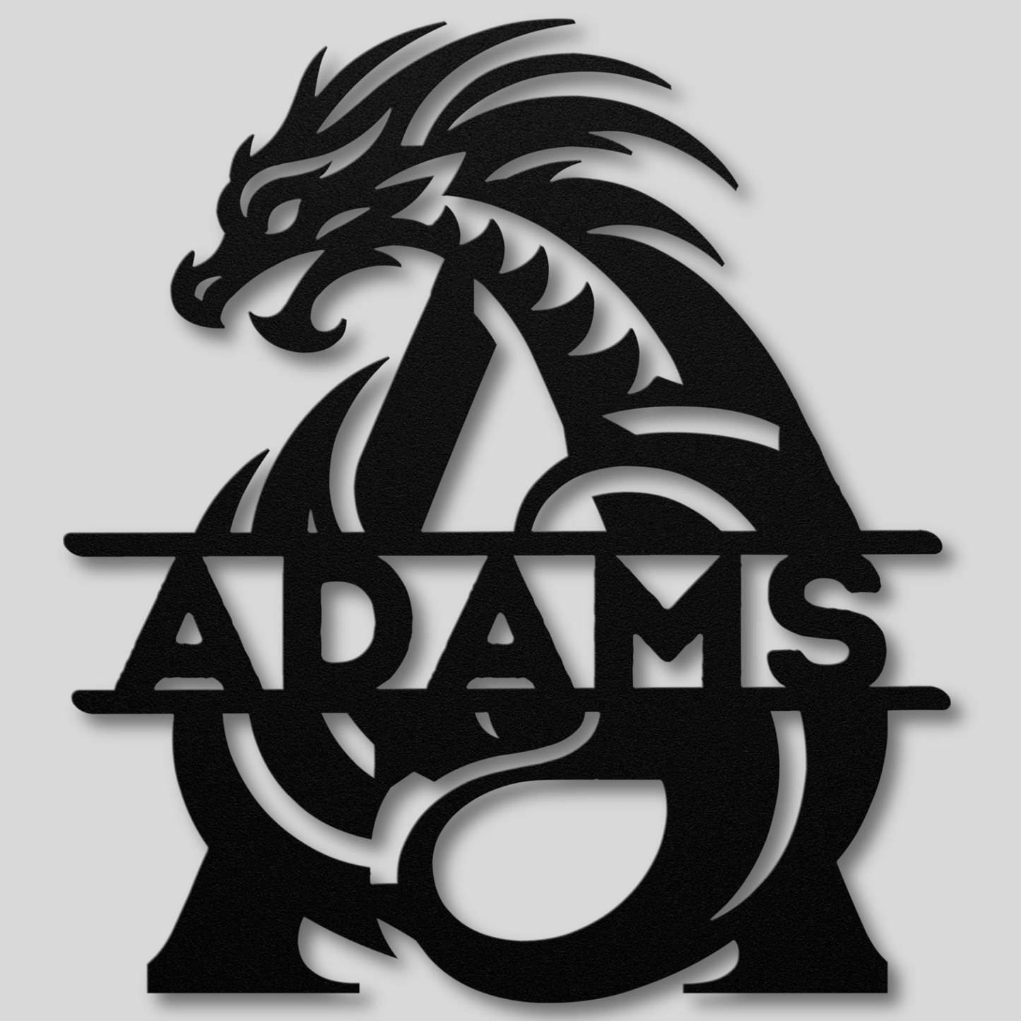 Custom Dragon Letter A Metal Sign: A Touch of Mythical Charm