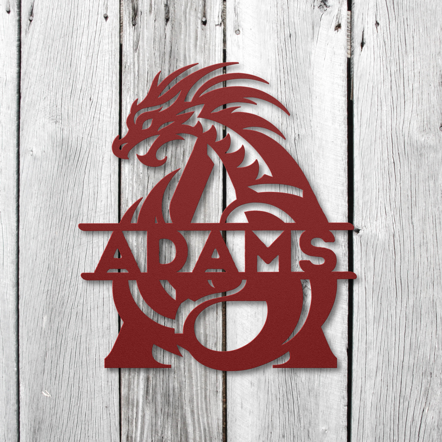 Custom Dragon Letter A Metal Sign: A Touch of Mythical Charm