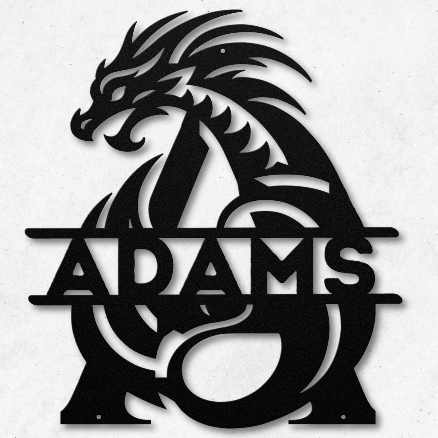 Custom Dragon Letter A Metal Sign: A Touch of Mythical Charm