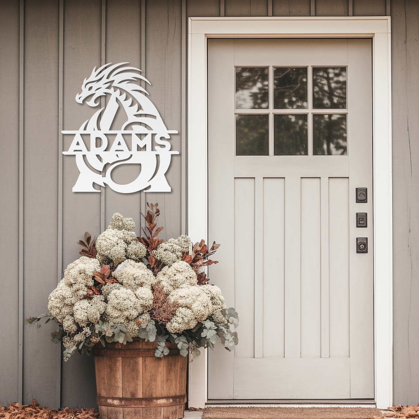 Custom Dragon Letter A Metal Sign: A Touch of Mythical Charm