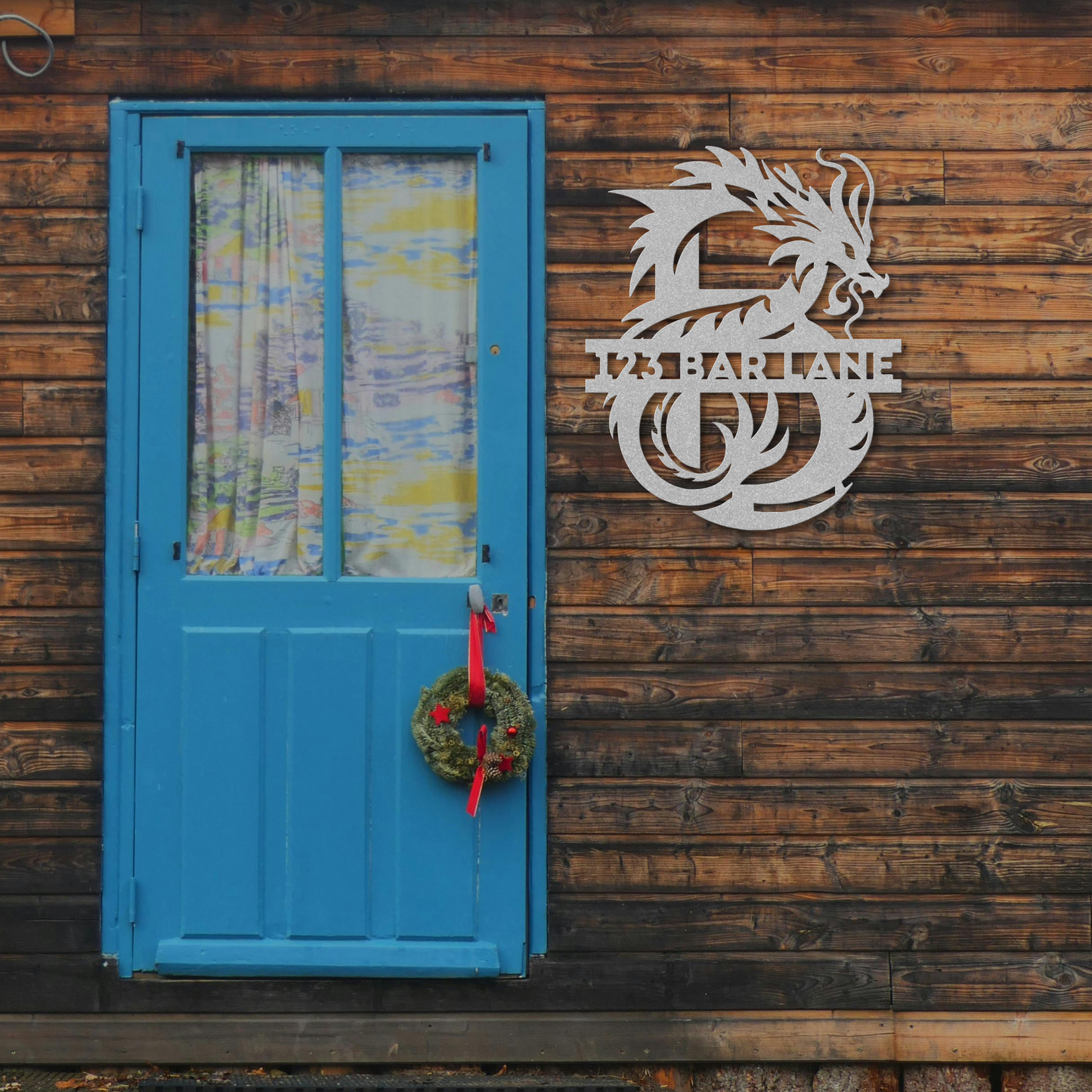 Custom Dragon Letter B Metal Sign: Enchanting and Unique
