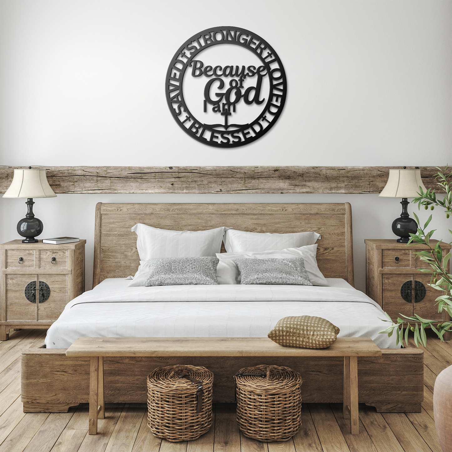 Because_I_am_strong_Black_Farmhouse_Bedroom_Mockup.png