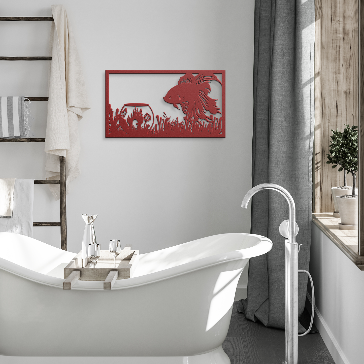 Beta Fish Metal Art: Unique Décor for Aquatic Lovers