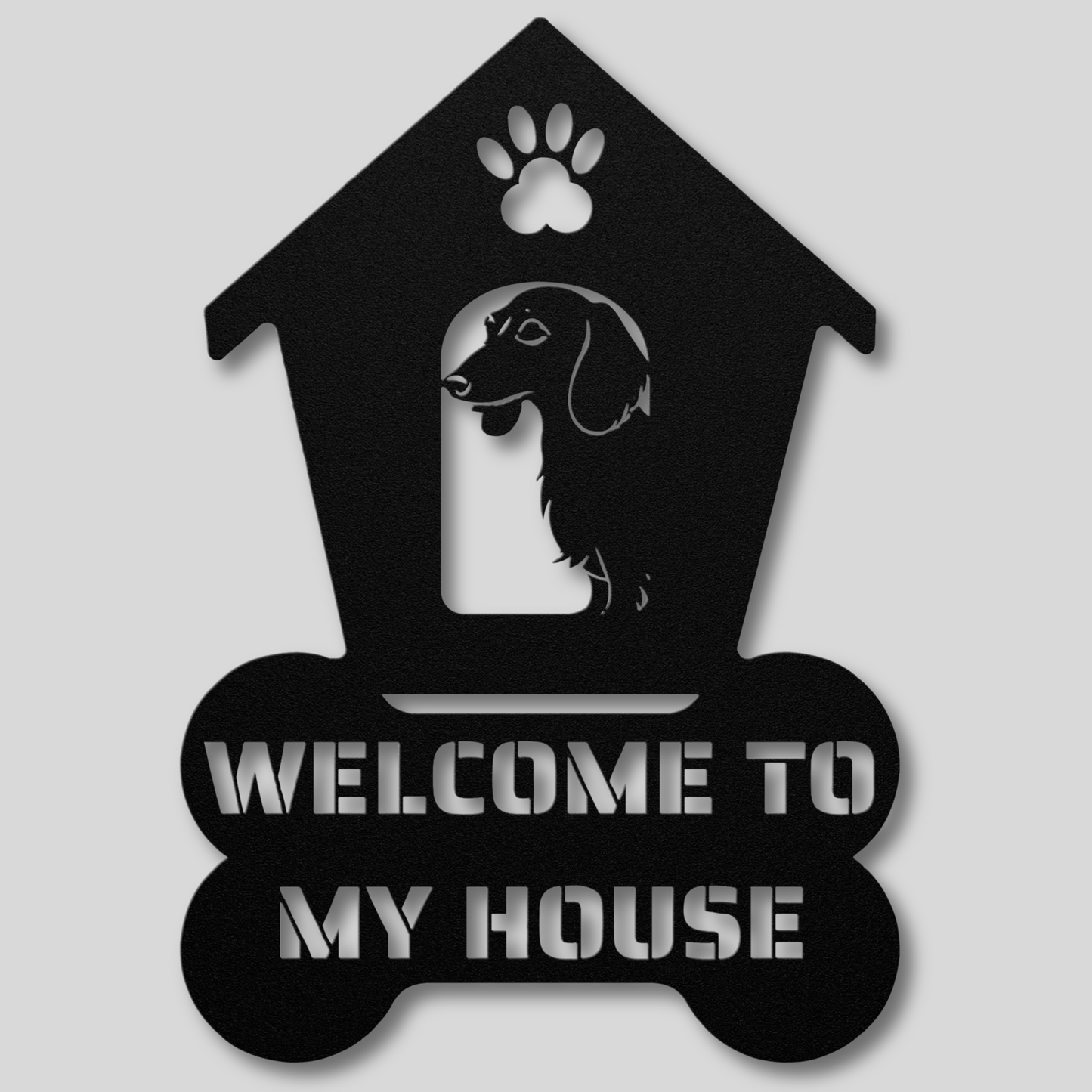 Dachshund Welcome Dog House Sign: A Warm Greeting for Your Home
