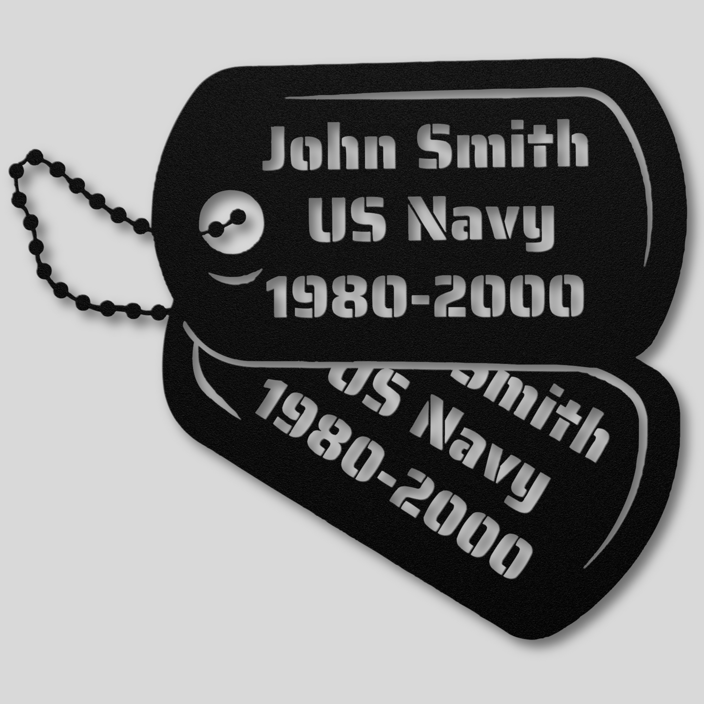 Honoring Heroes: Military Dog Tags Metal Wall Art