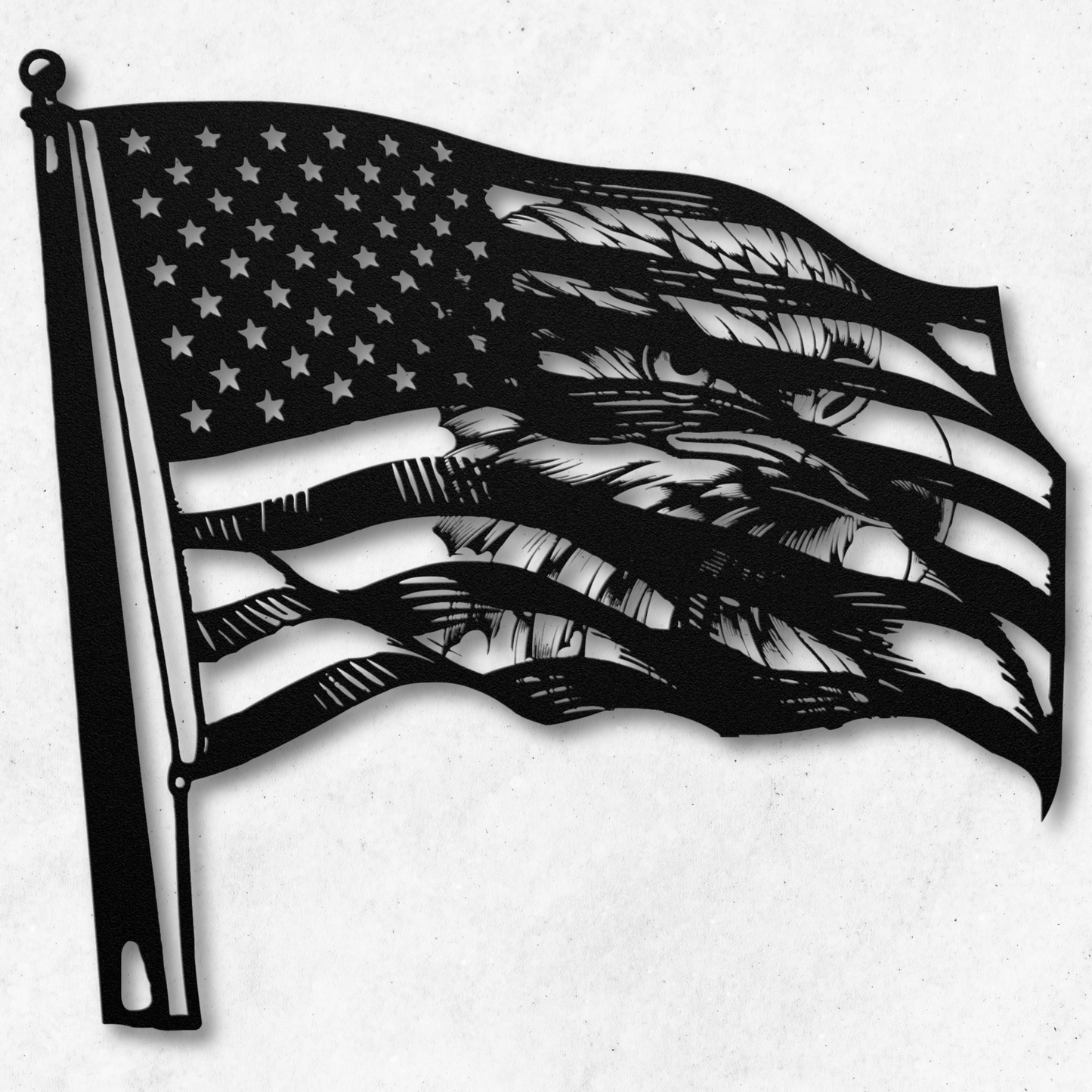 Stars and Stripes with Eagle: Patriotic Décor