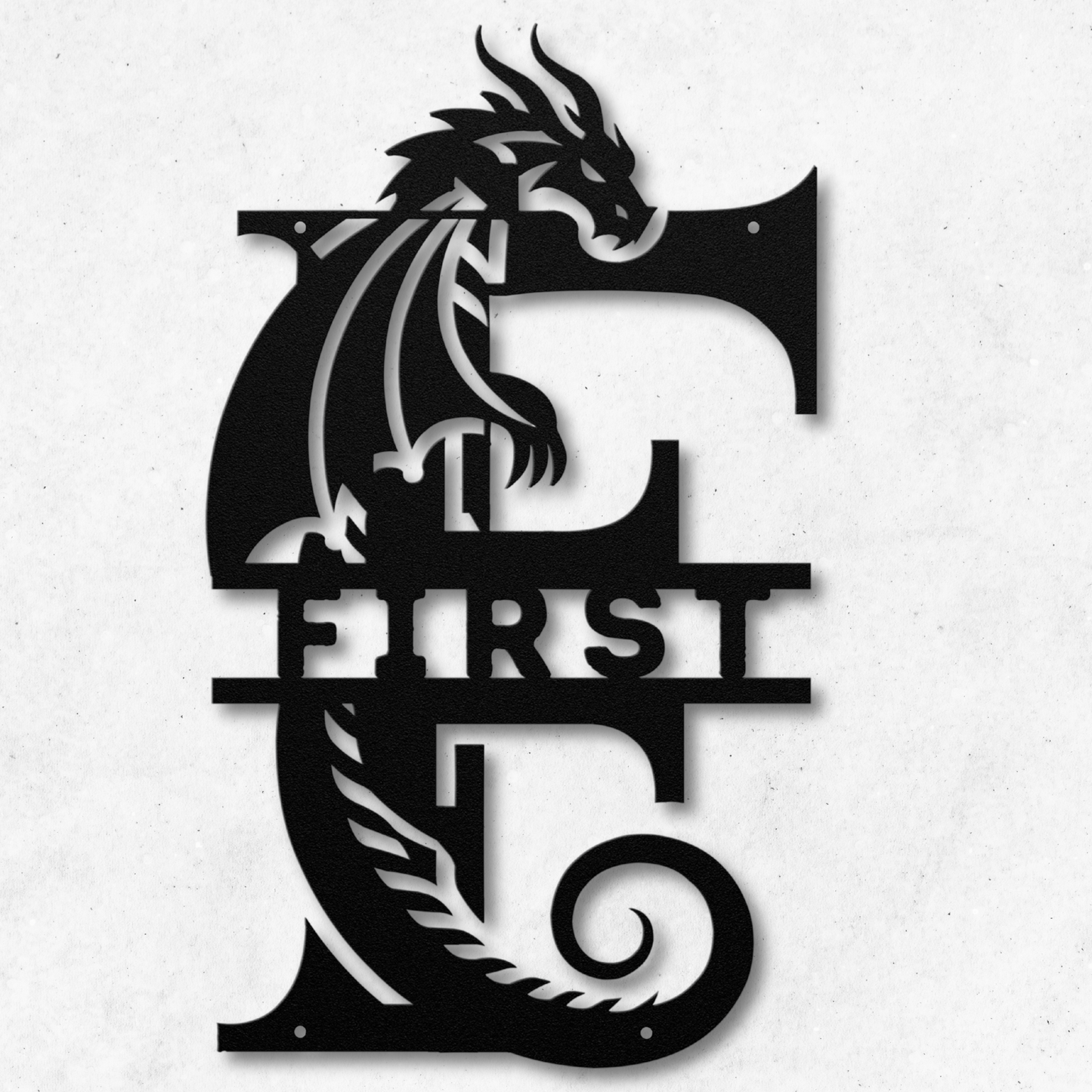 Custom Dragon Letter F: For Mythical Fans