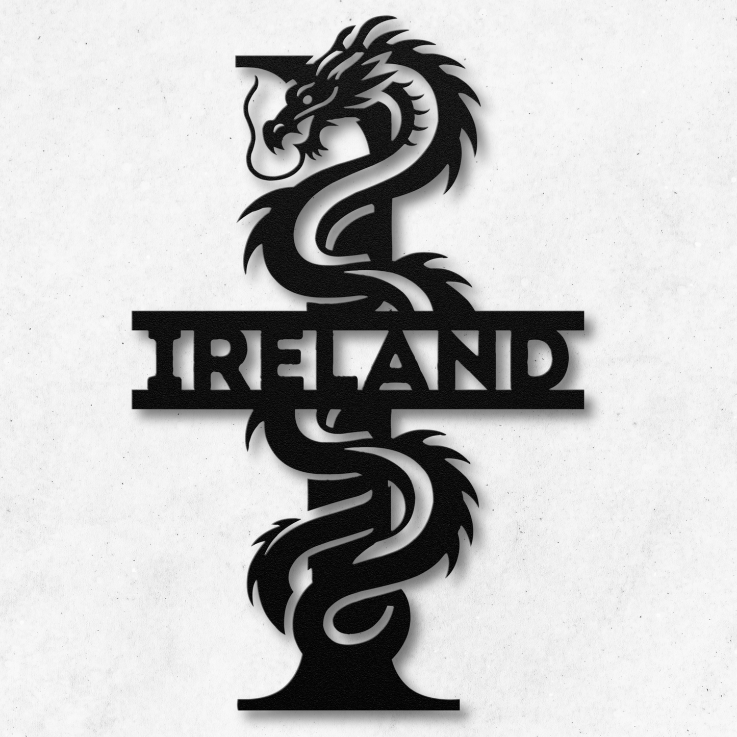Custom Dragon Letter I Metal Sign: A Striking Statement Piece