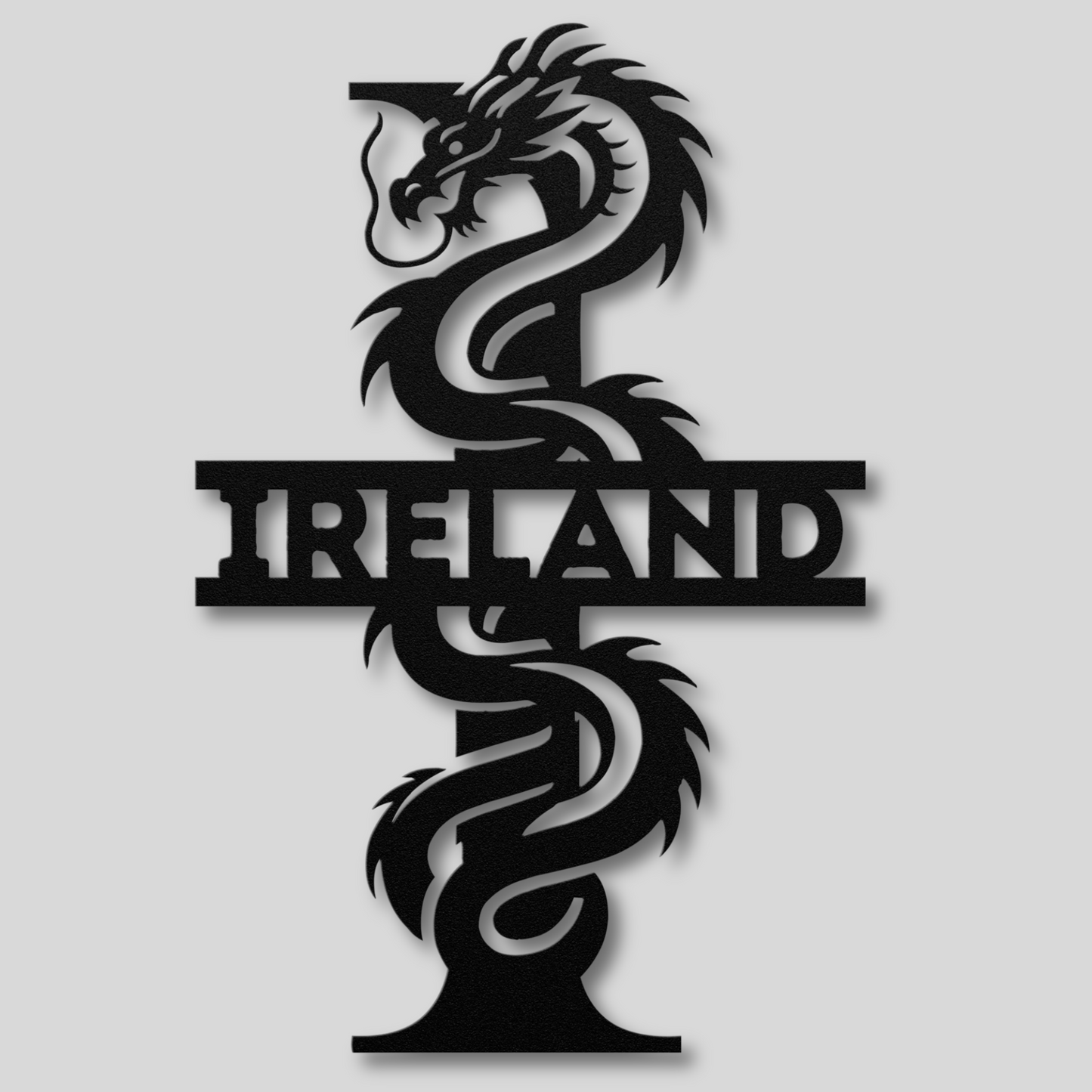 Custom Dragon Letter I Metal Sign: A Striking Statement Piece