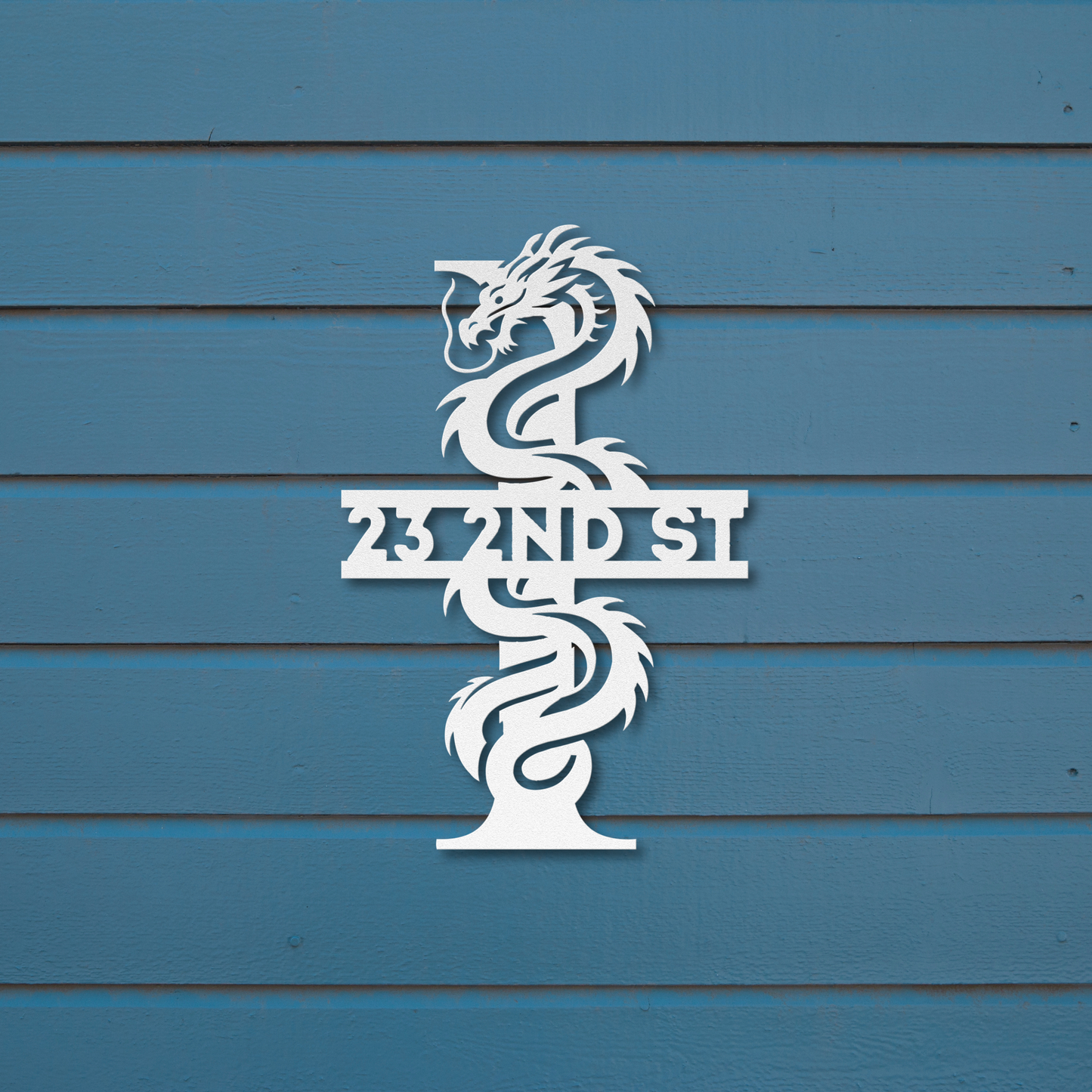 Custom Dragon Letter I Metal Sign: A Striking Statement Piece