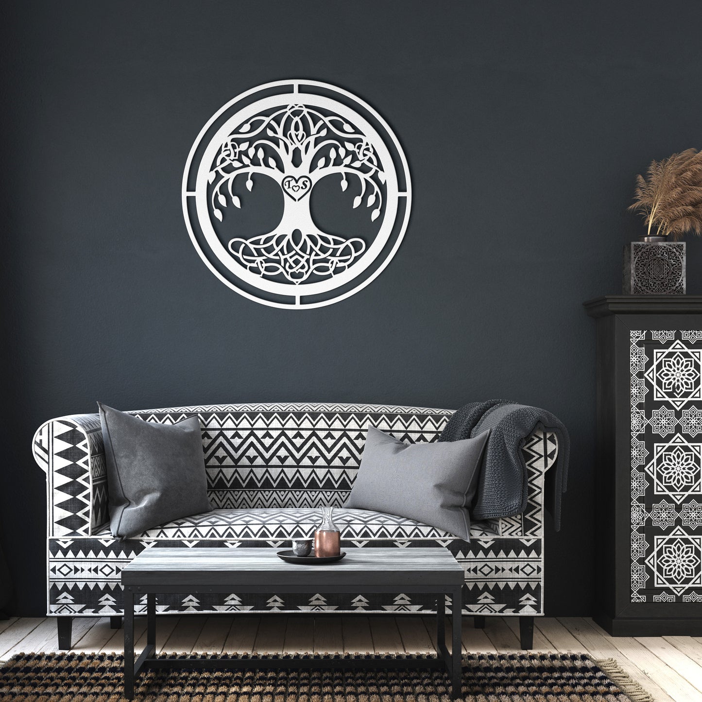 Custom Initial Tree of Life Metal Wall Art: A Symbol of Family and Growth