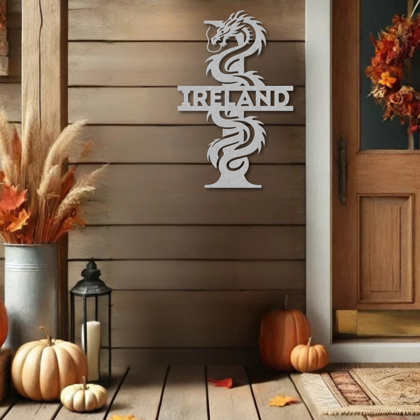 Custom Dragon Letter I Metal Sign: A Striking Statement Piece