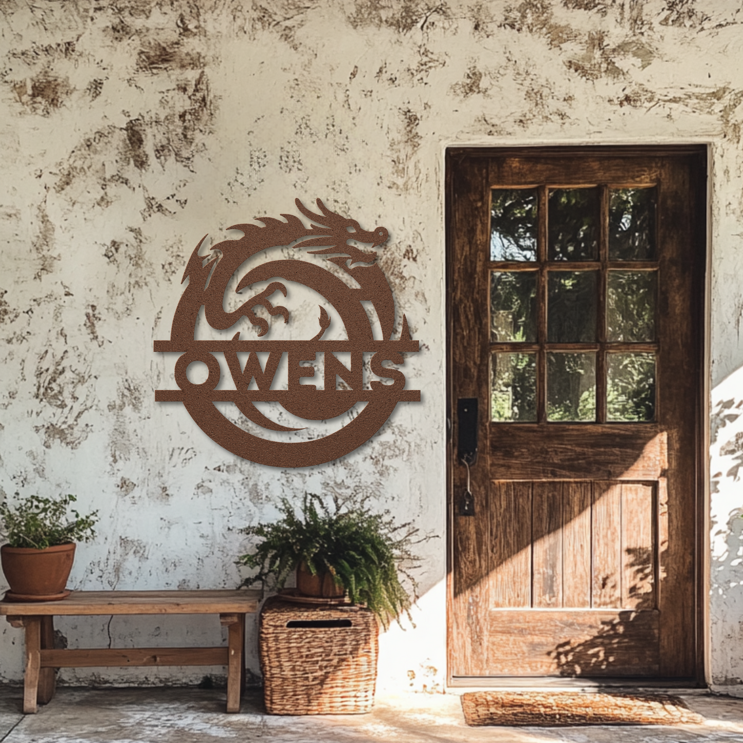 Custom Dragon Letter O Metal Sign: For Mythical Fans