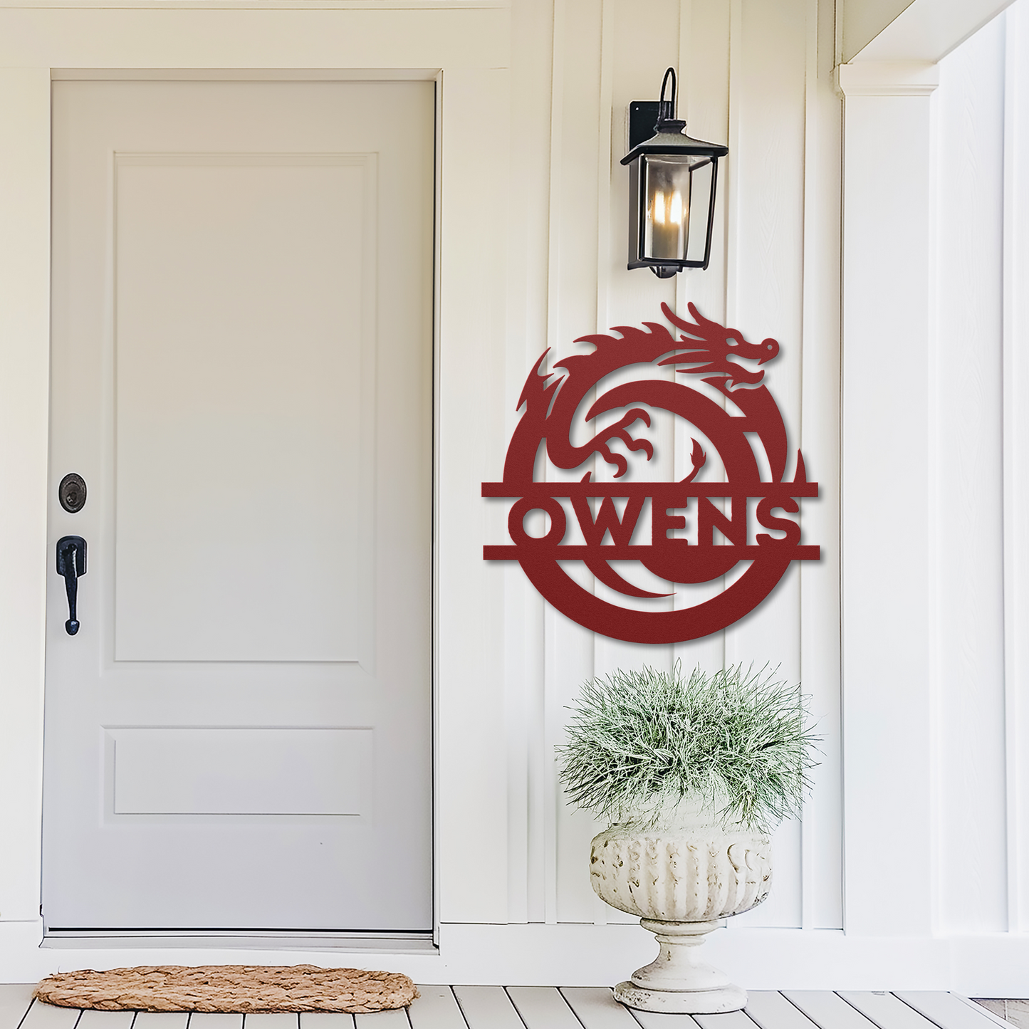 Custom Dragon Letter O Metal Sign: For Mythical Fans