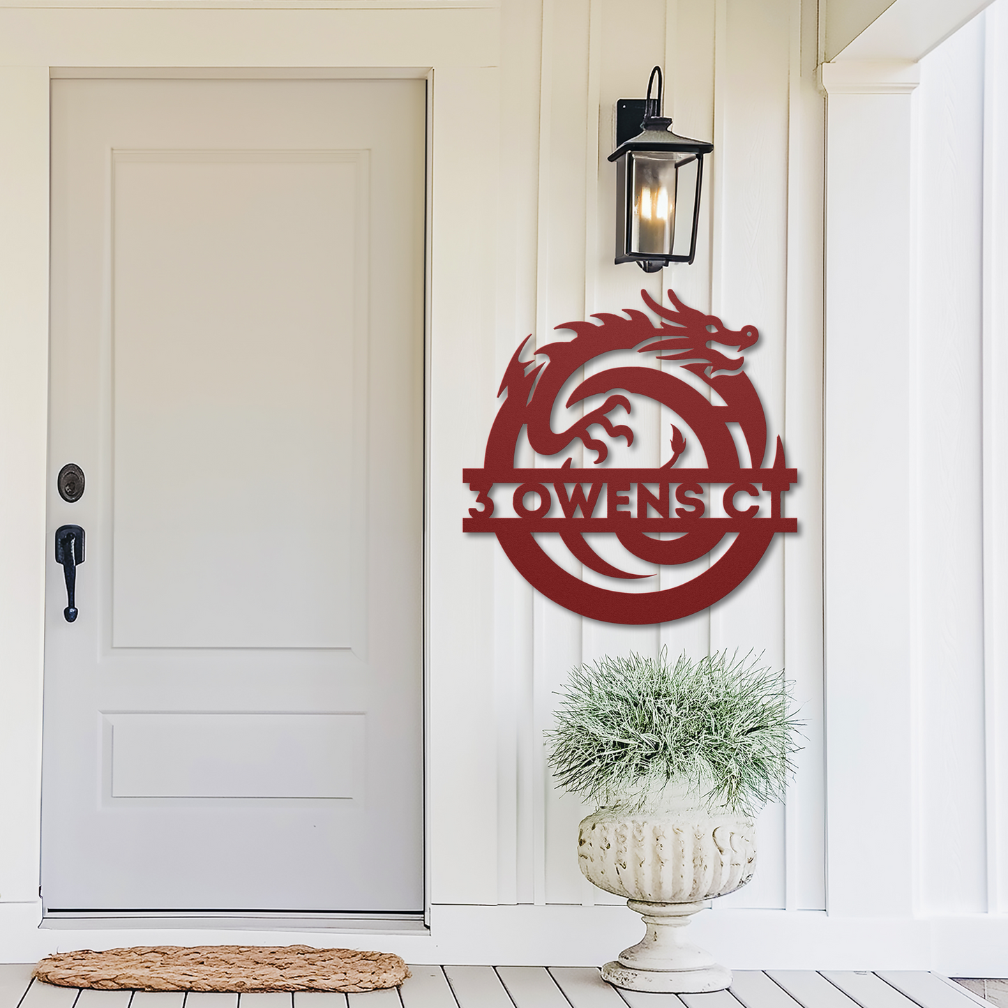 Custom Dragon Letter O Metal Sign: For Mythical Fans