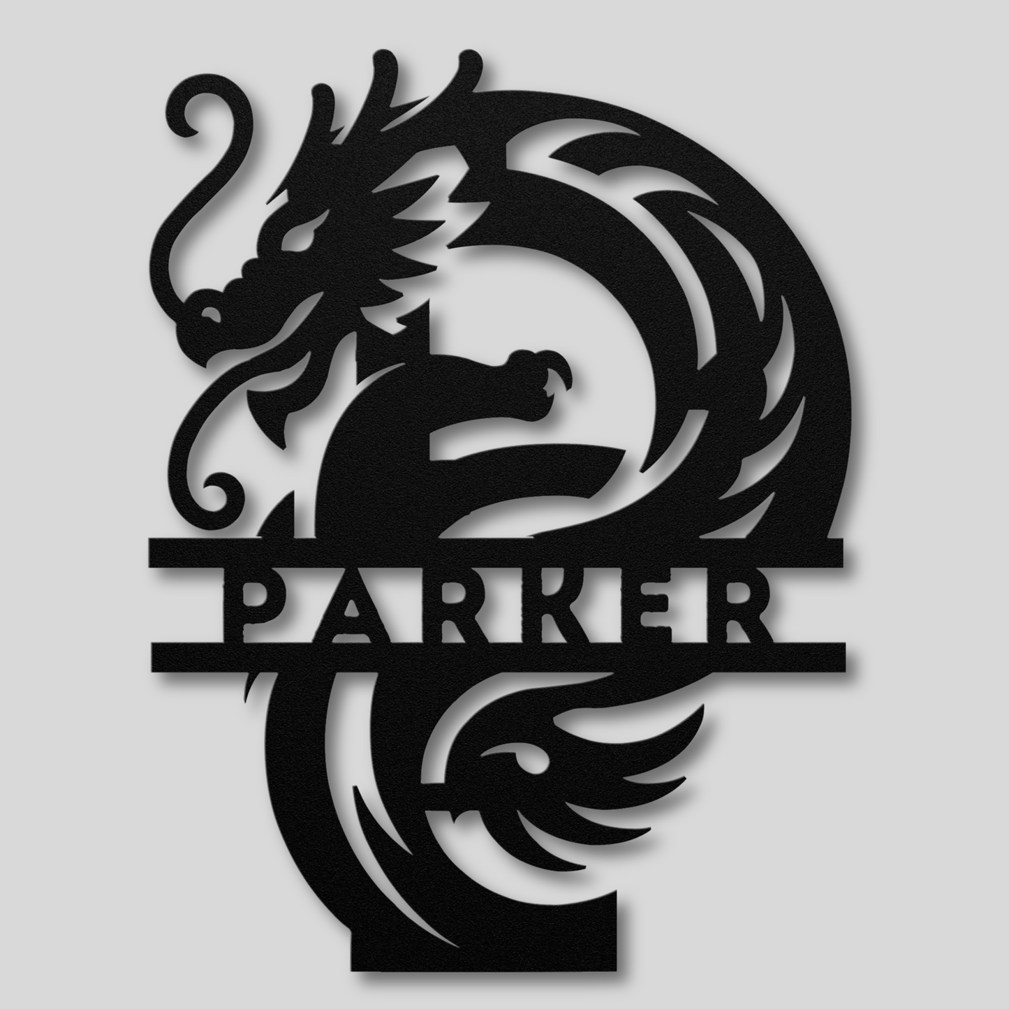 Custom Dragon Letter P Metal Sign: A Touch of Fantasy Flair
