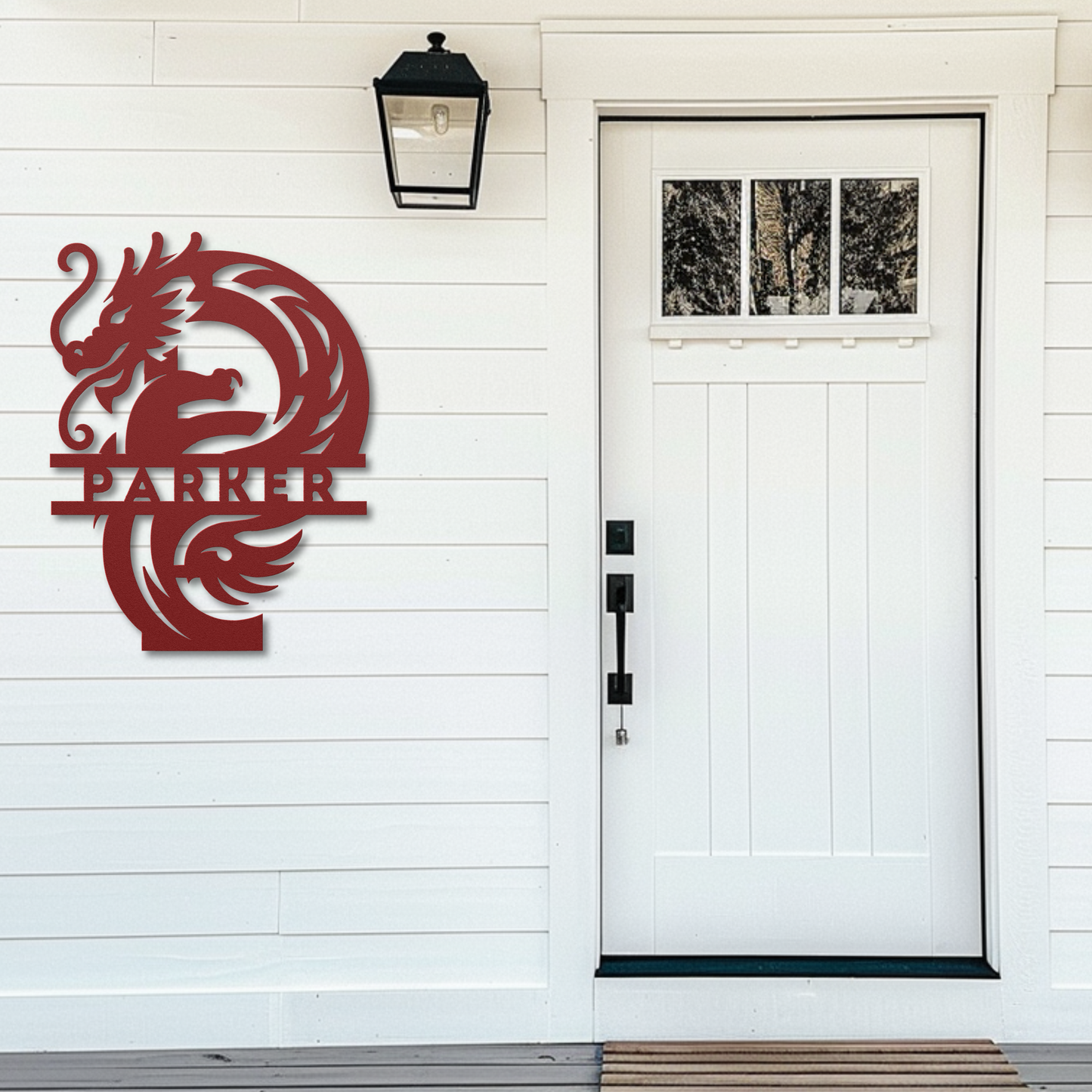 Custom Dragon Letter P Metal Sign: A Touch of Fantasy Flair