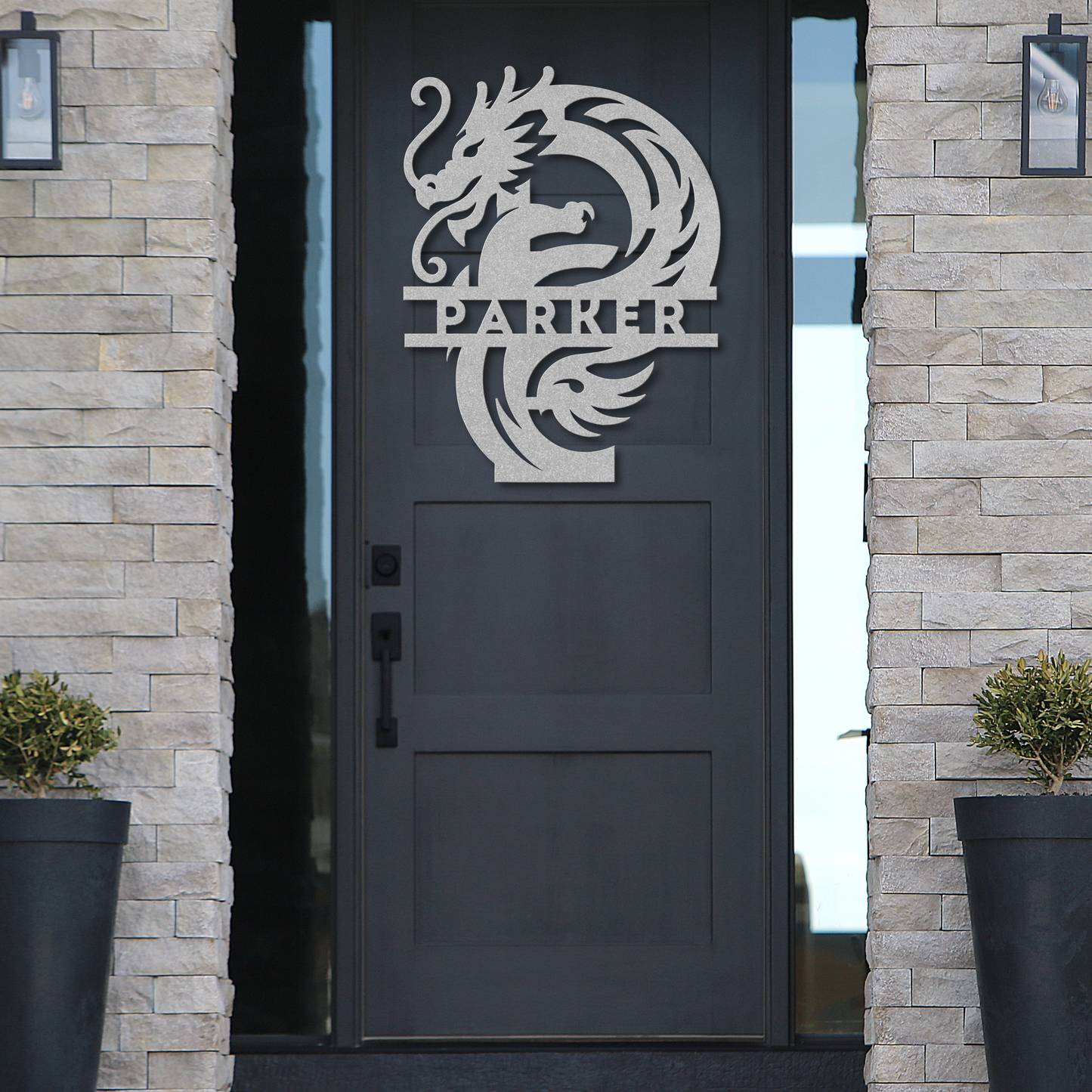 Custom Dragon Letter P Metal Sign: A Touch of Fantasy Flair