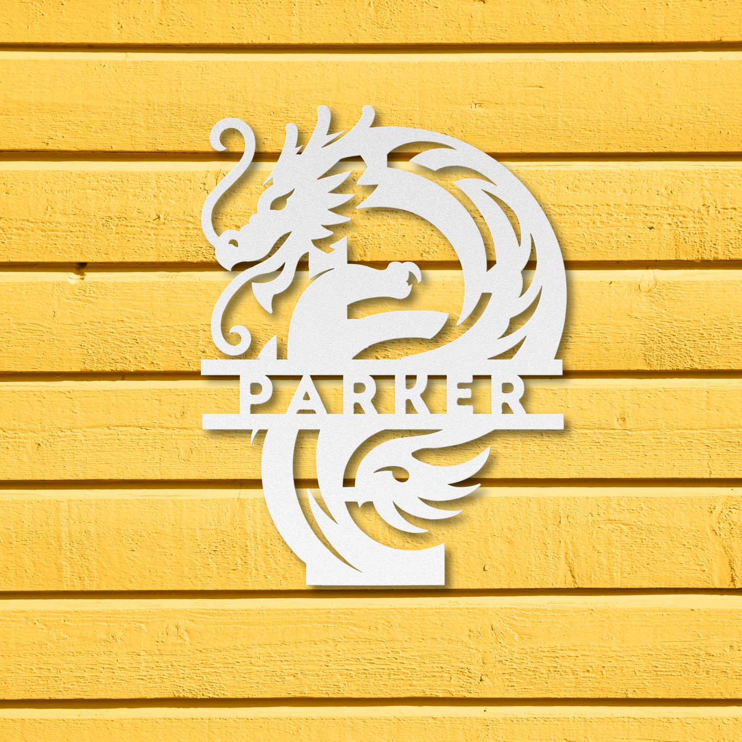 Custom Dragon Letter P Metal Sign: A Touch of Fantasy Flair