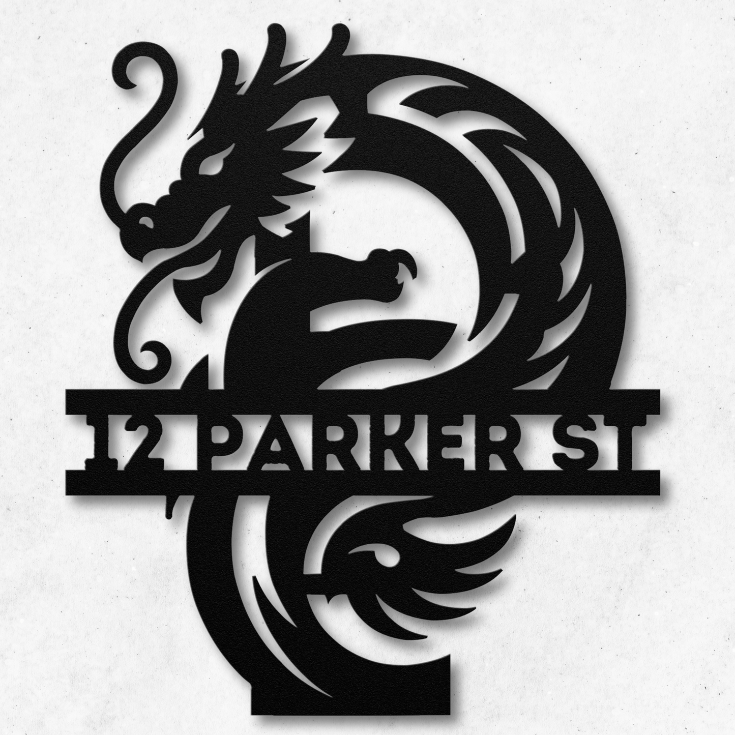 Custom Dragon Letter P Metal Sign: A Touch of Fantasy Flair