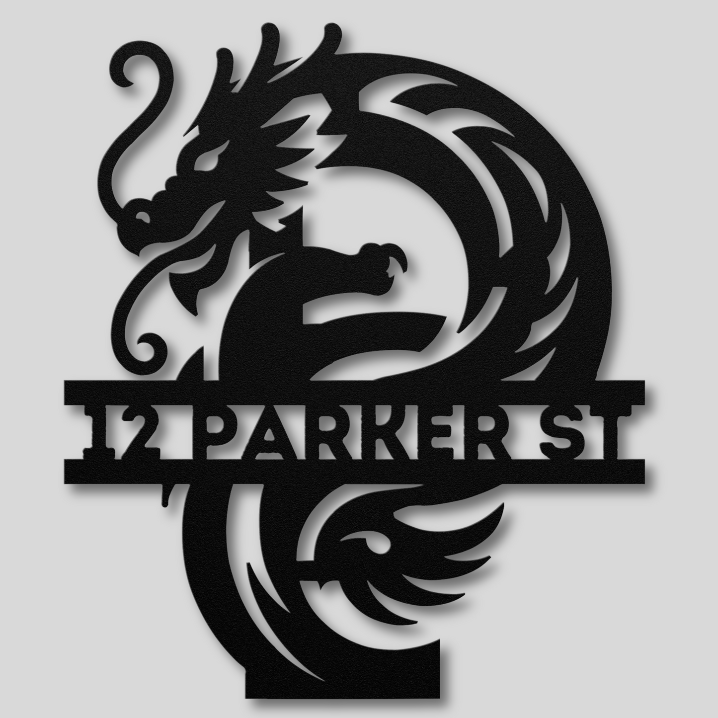 Custom Dragon Letter P Metal Sign: A Touch of Fantasy Flair