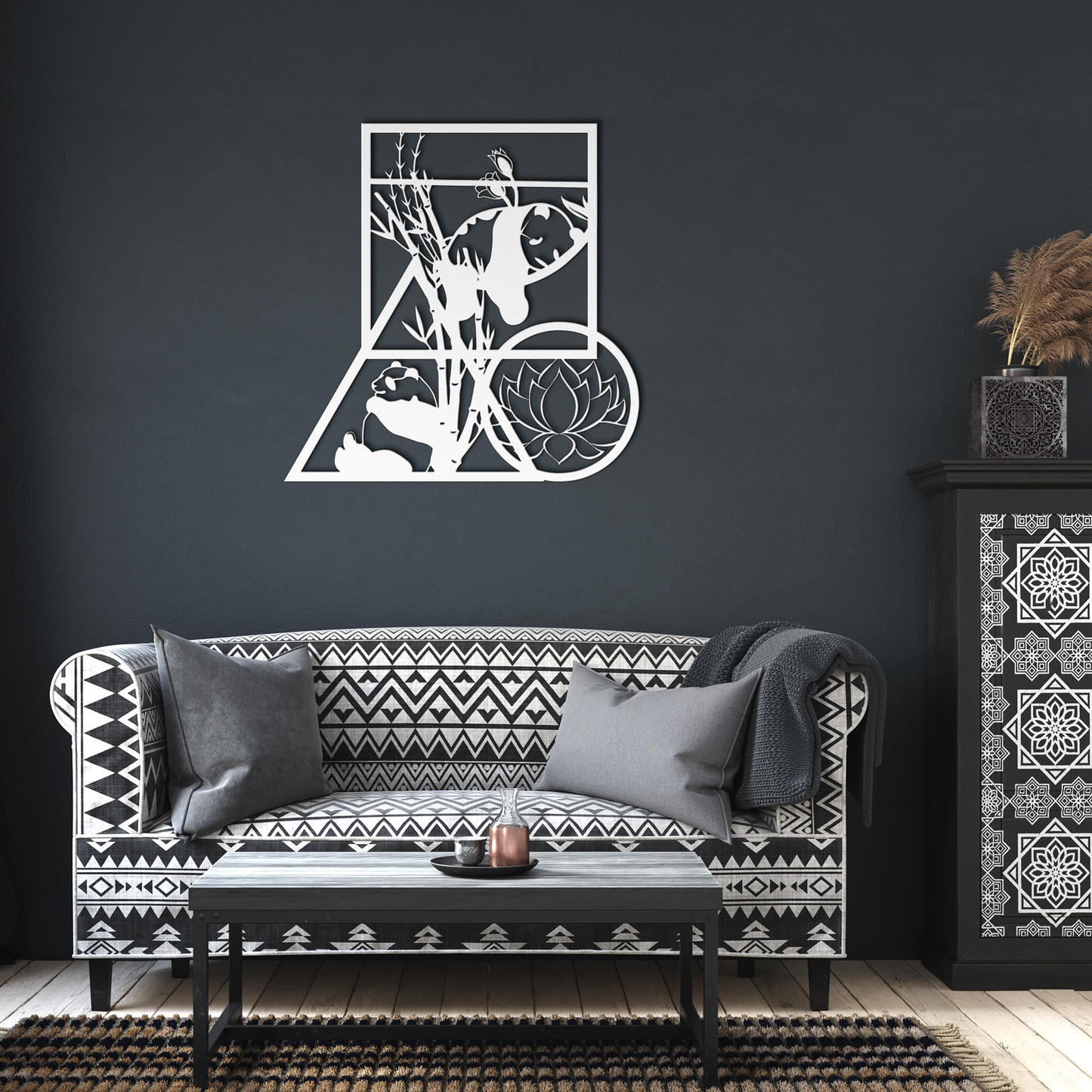 Adorable Pandas Metal Wall Art: Bring Joy to Your Space