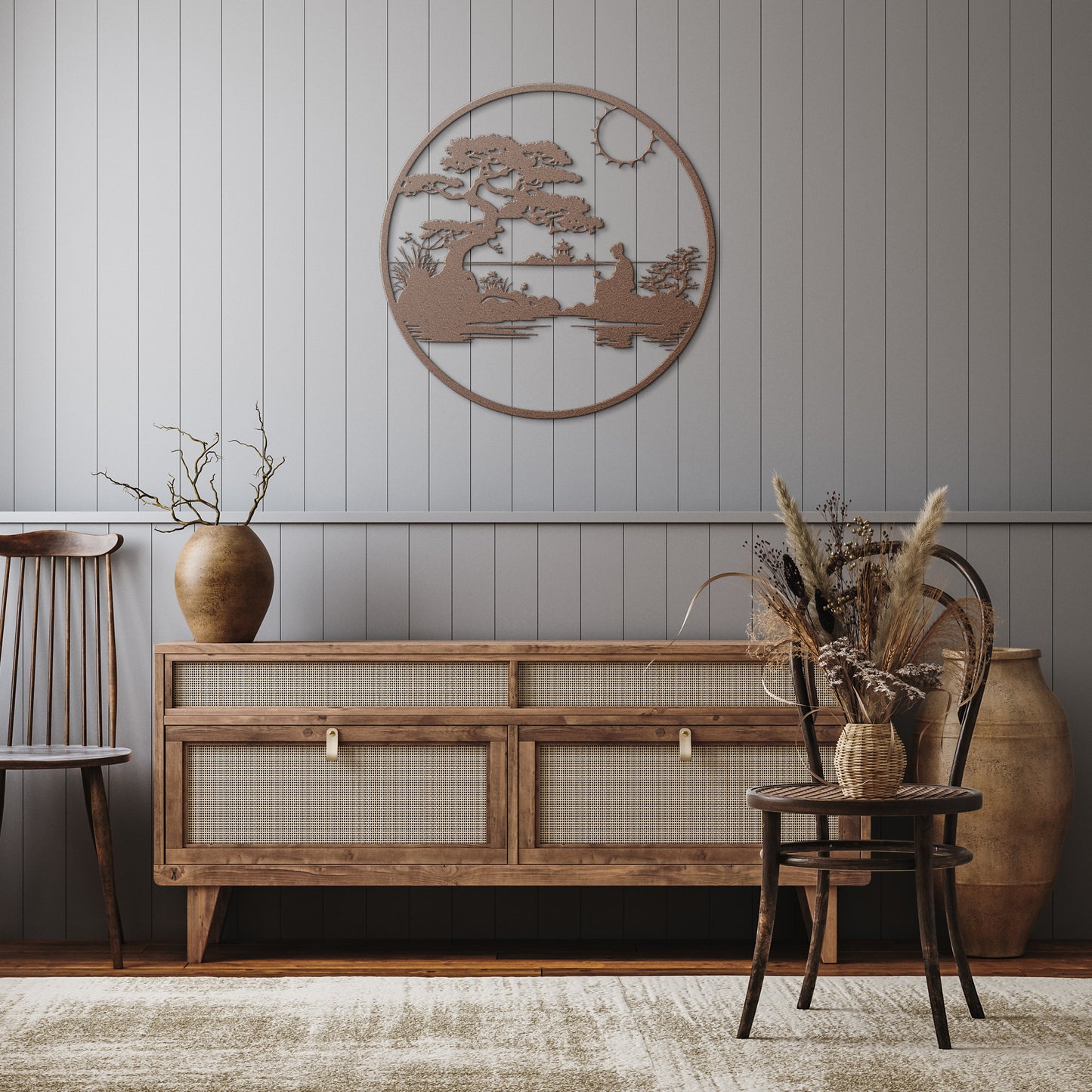 Serene Metal Wall Art: Embrace Tranquility in Your Space