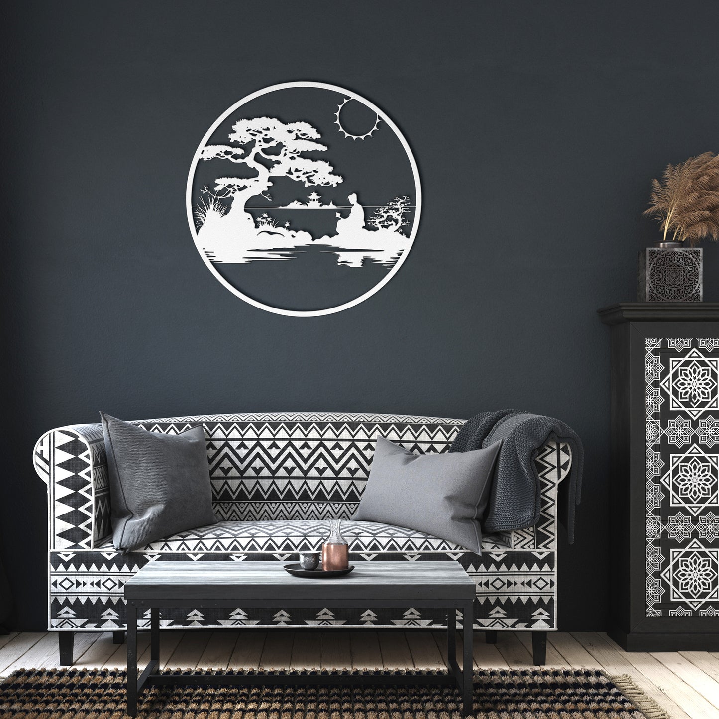 Serene Metal Wall Art: Embrace Tranquility in Your Space