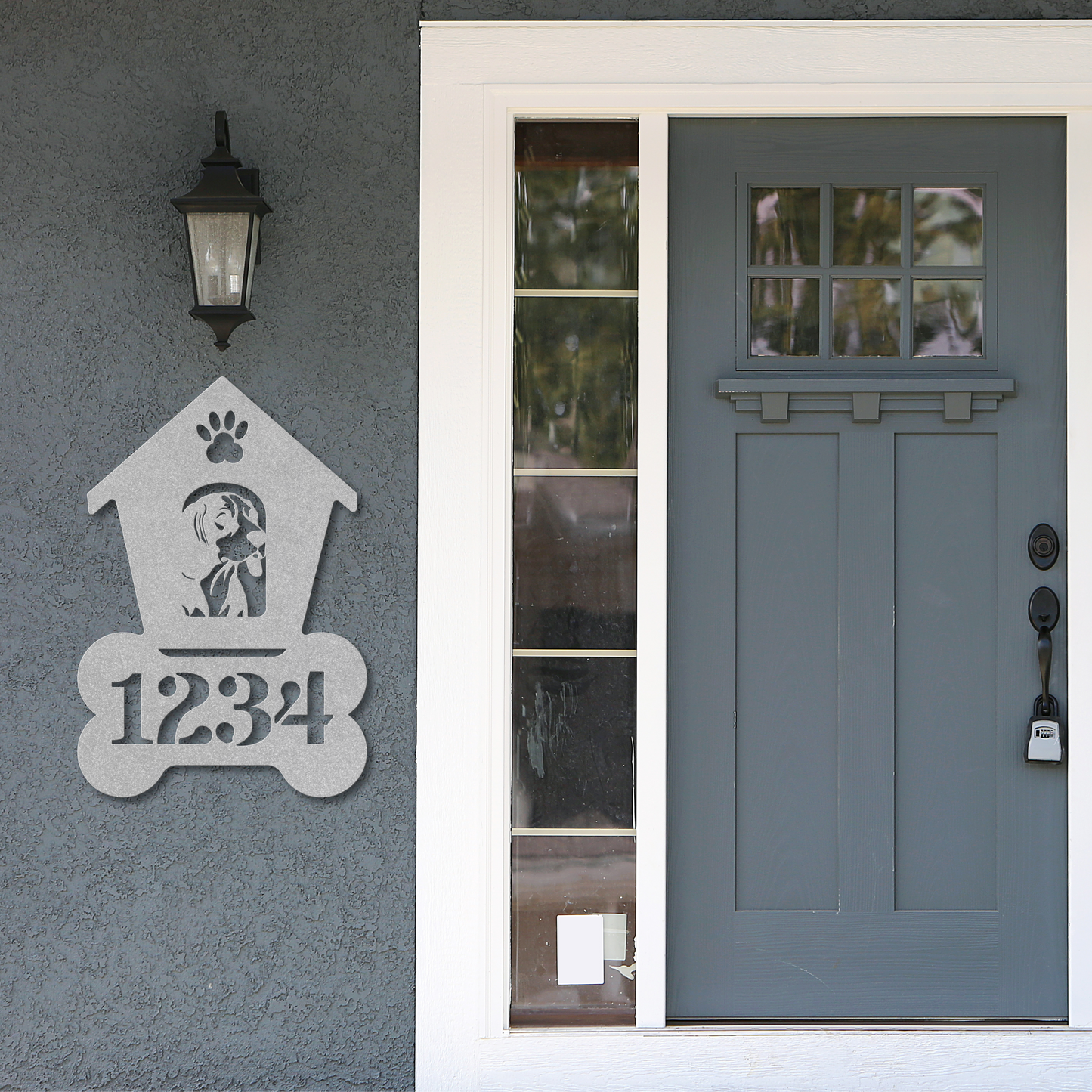 Beagle Dog House Number Sign: A Tail-Wagging Touch