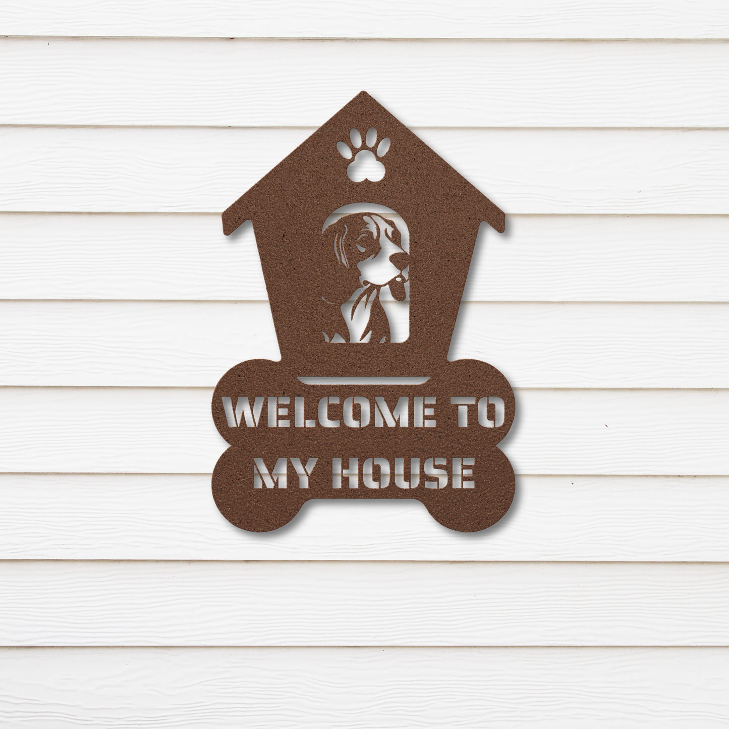 Beagle Welcome Dog House Sign: A Warm Greeting for Your Home