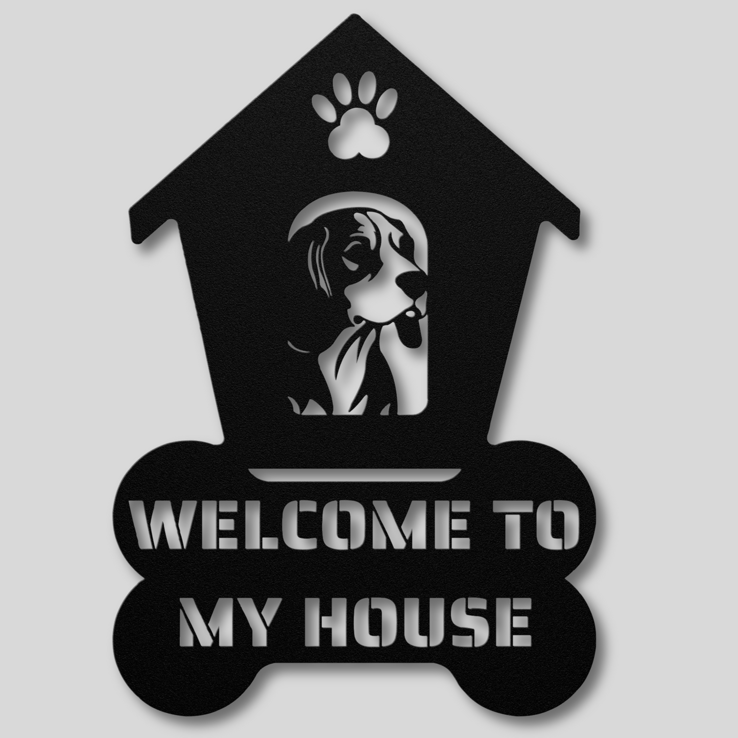 Beagle Welcome Dog House Sign: A Warm Greeting for Your Home
