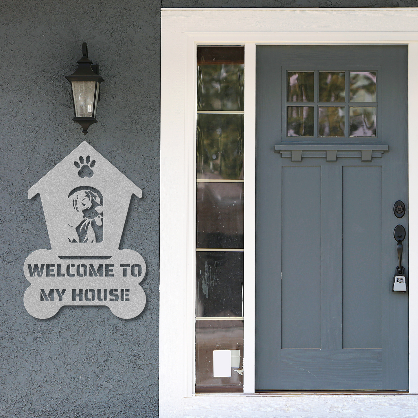 Beagle Welcome Dog House Sign: A Warm Greeting for Your Home