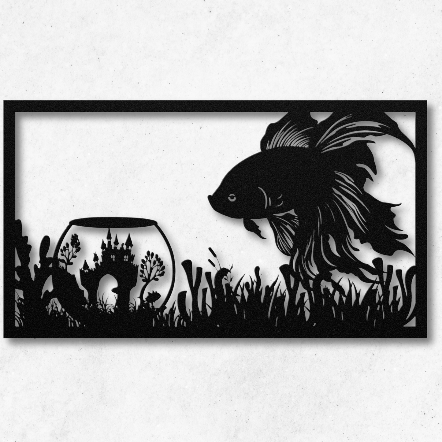 Beta Fish Metal Art: Unique Décor for Aquatic Lovers