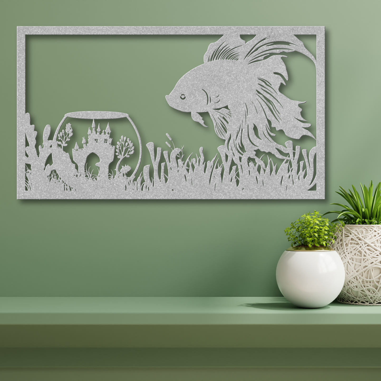 Beta Fish Metal Art: Unique Décor for Aquatic Lovers