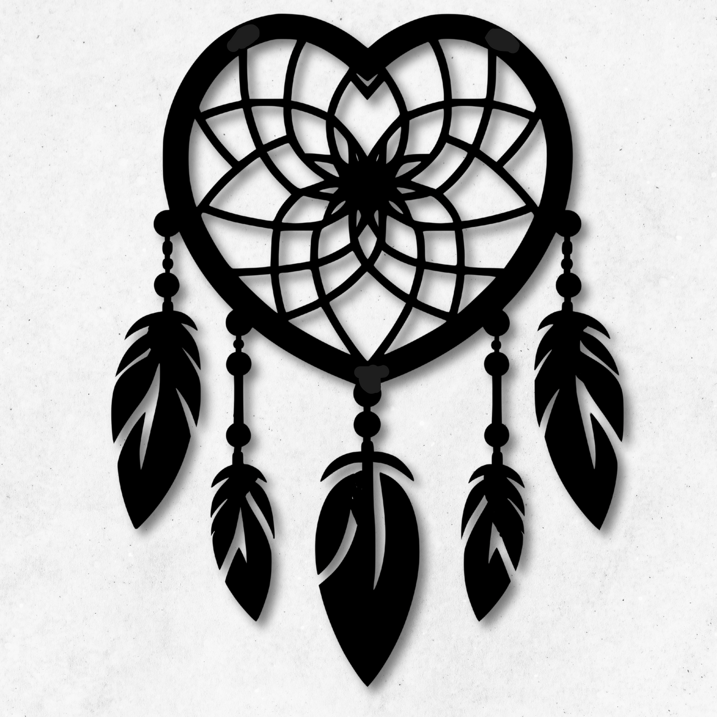 Heart Dream Catcher Metal Wall Art: Embrace Your Dreams