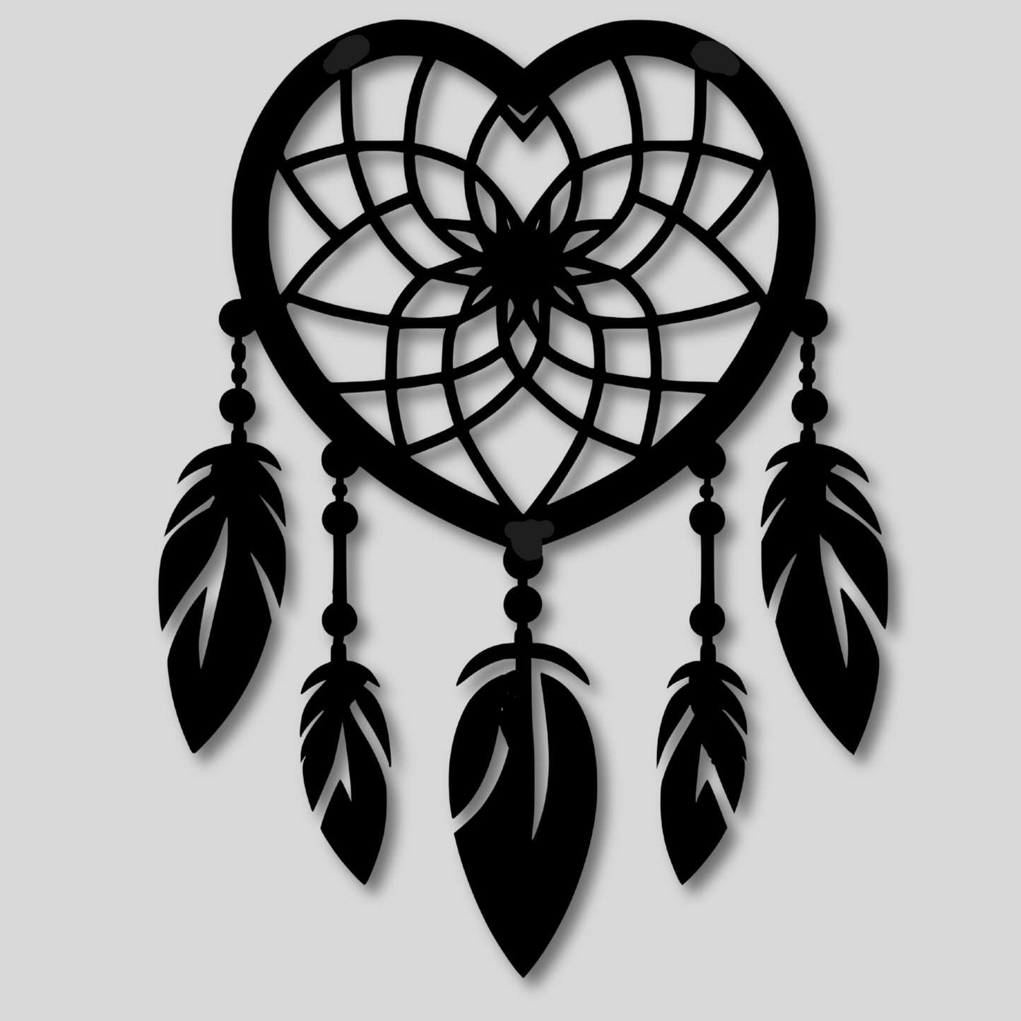 Heart Dream Catcher Metal Wall Art: Embrace Your Dreams