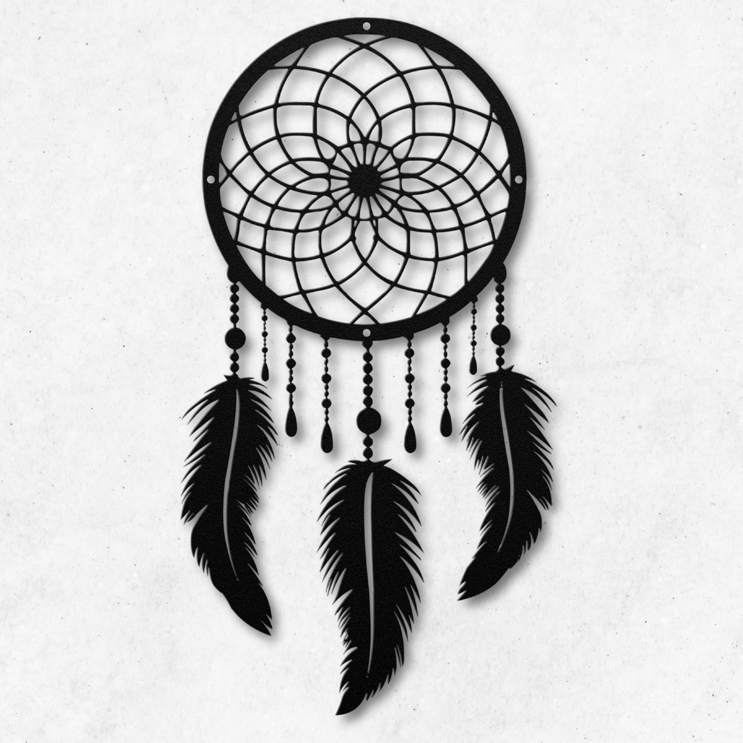 Whimsical Dream Catcher Metal Wall Art: Embrace Tranquility