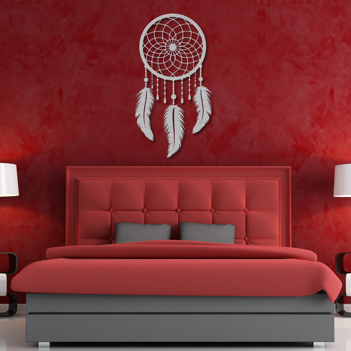 Whimsical Dream Catcher Metal Wall Art: Embrace Tranquility