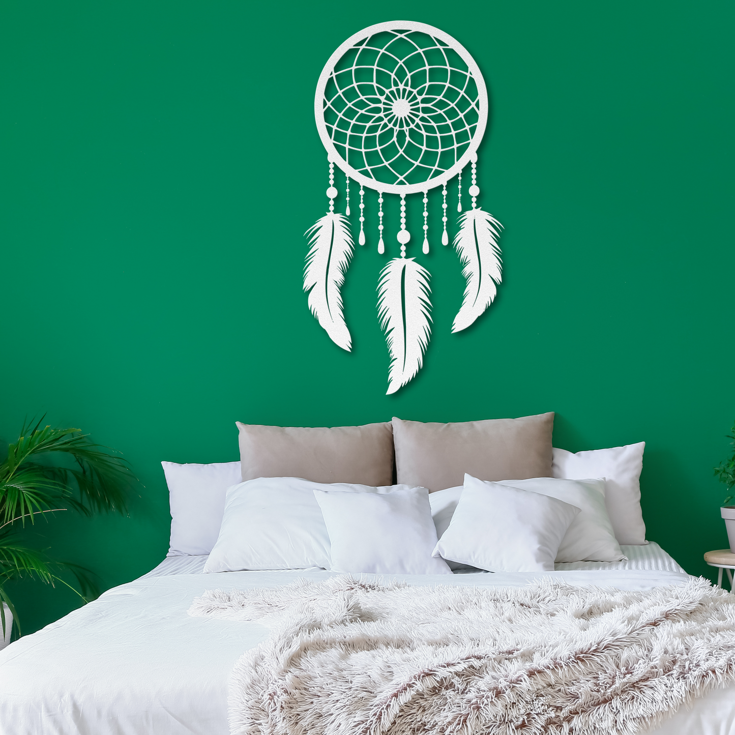 Whimsical Dream Catcher Metal Wall Art: Embrace Tranquility