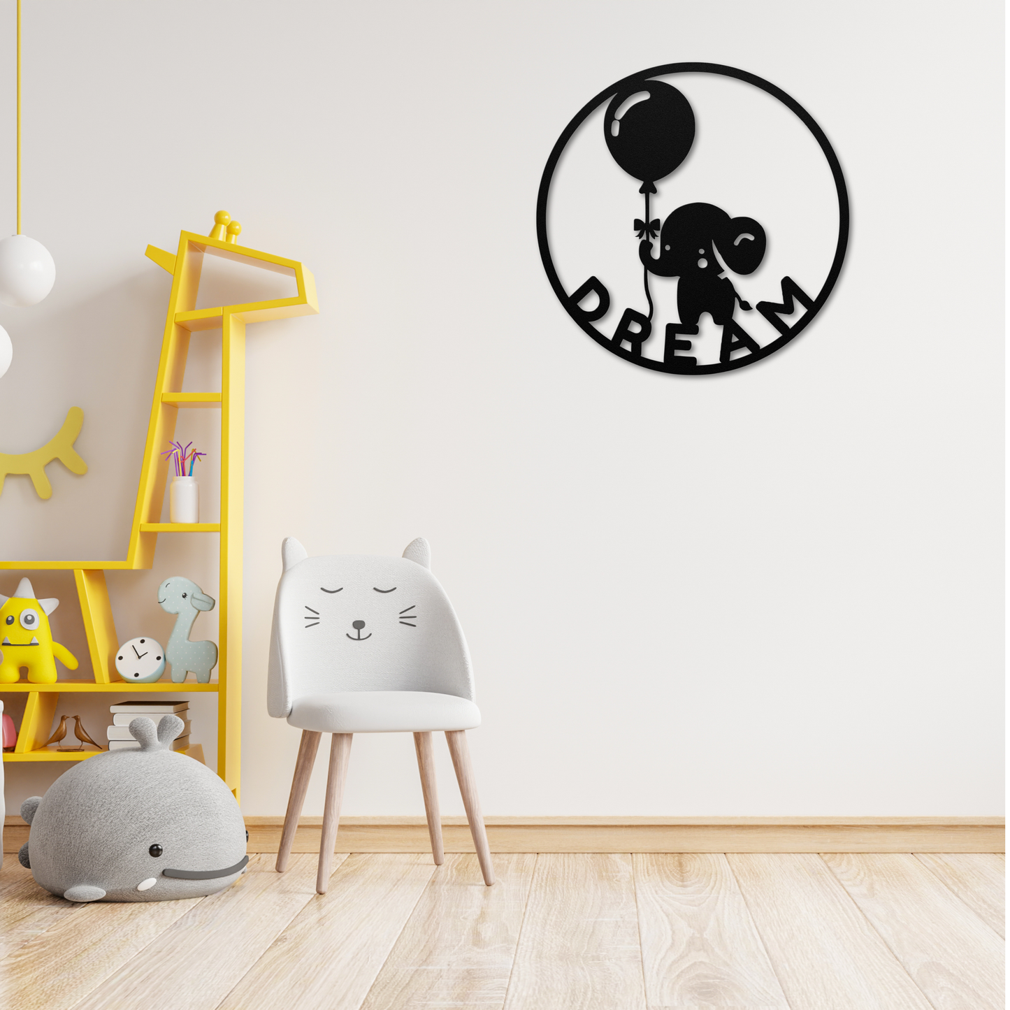 Whimsical Dream Elephant Metal Wall Art: Add a Playful Touch