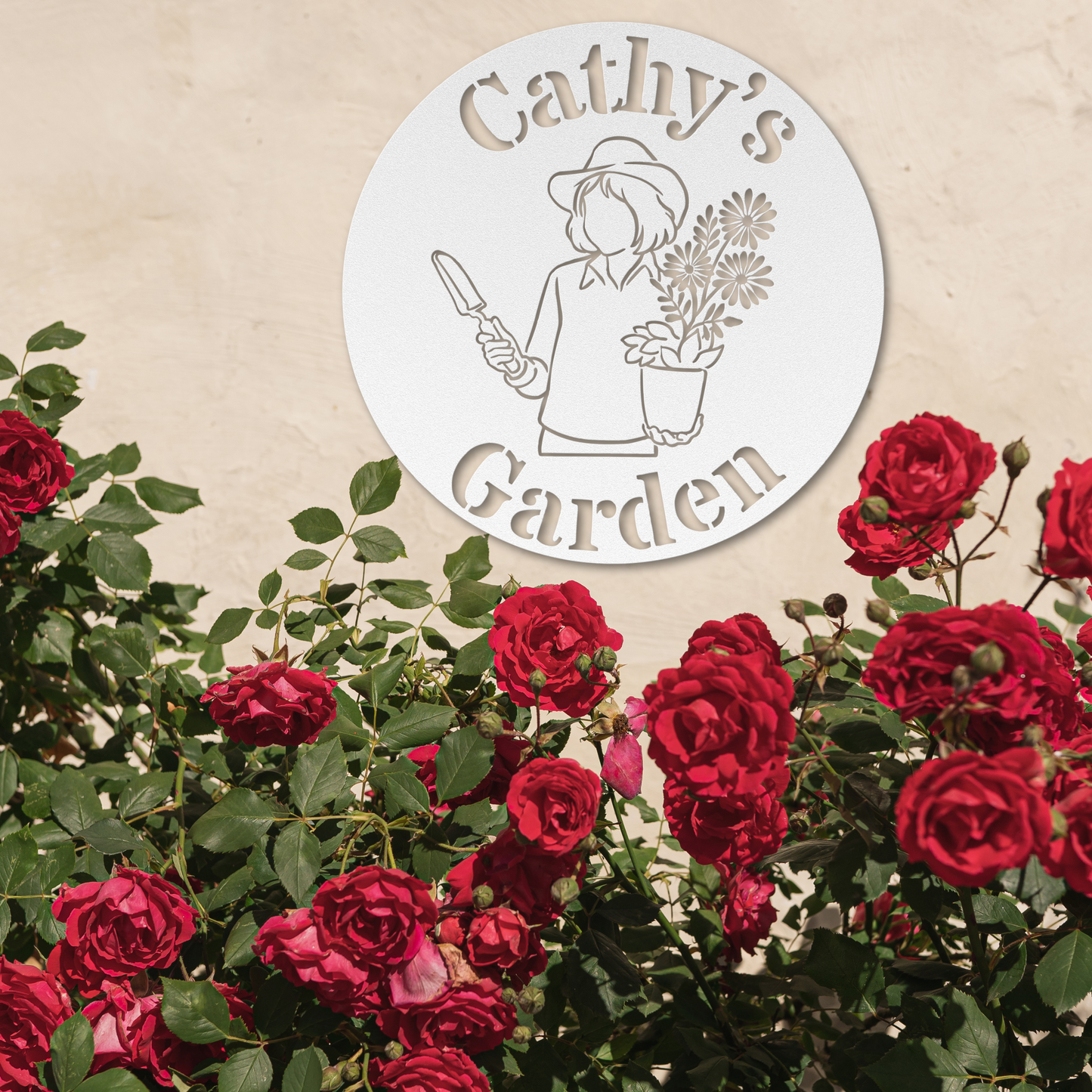Personalized Flower Garden Metal Sign: Showcase Your Floral Paradise