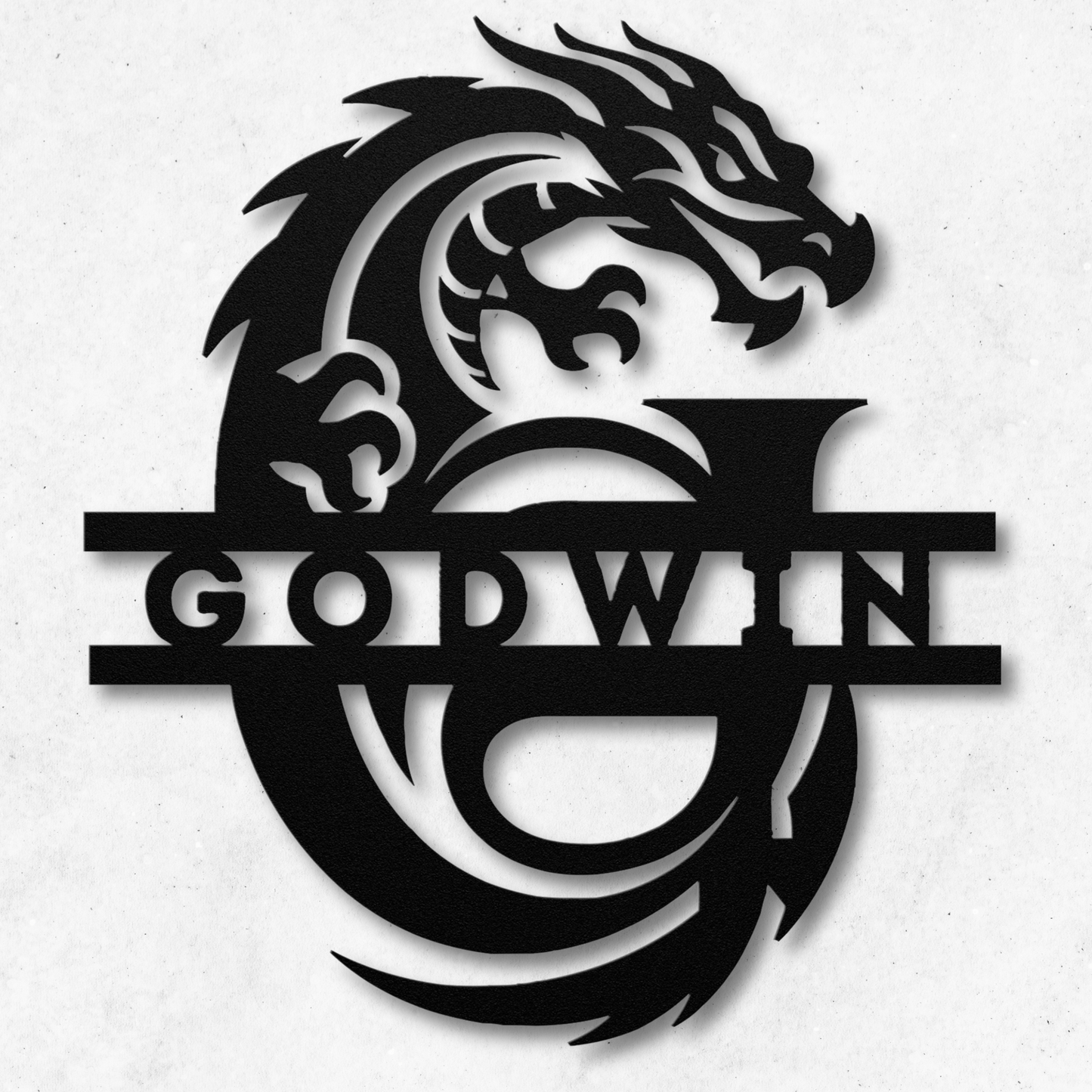 Custom Dragon Letter G Metal Sign: A Touch of Fantasy Flair