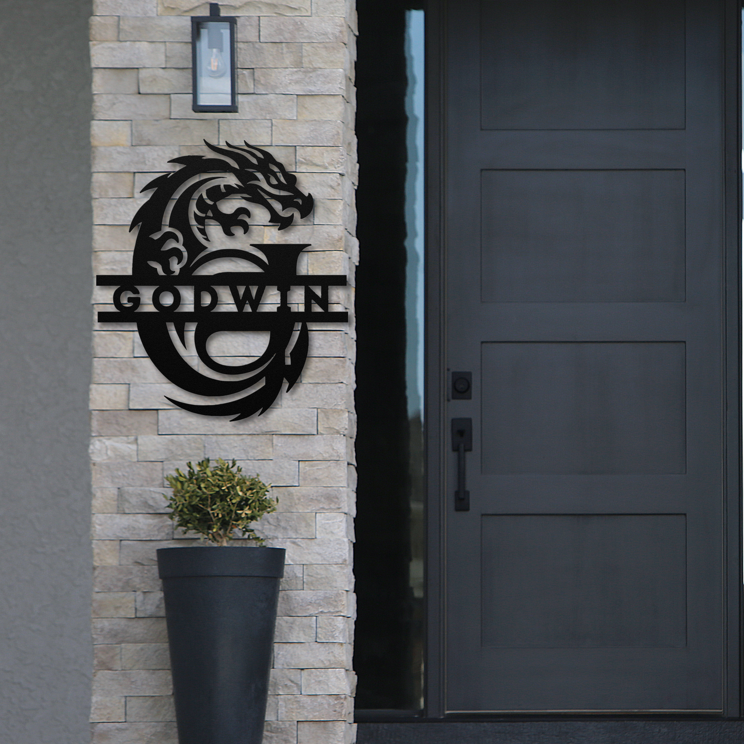 Custom Dragon Letter G Metal Sign: A Touch of Fantasy Flair
