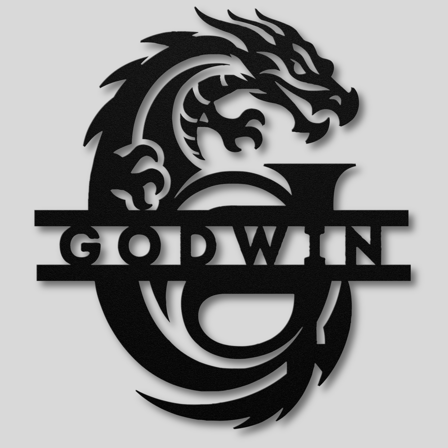 Custom Dragon Letter G Metal Sign: A Touch of Fantasy Flair