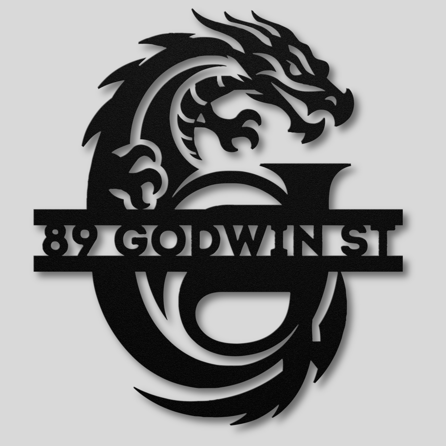 Custom Dragon Letter G Metal Sign: A Touch of Fantasy Flair